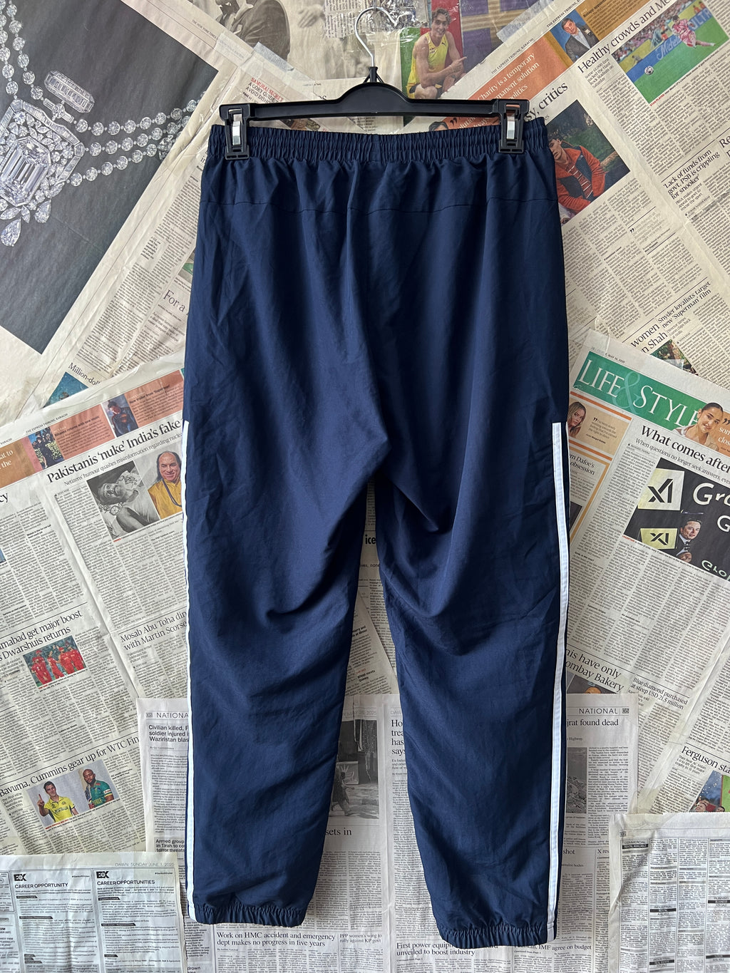Adid*s® Waist: 28" to 30" | Navy Blue | Trouser | 105_ - Genuine Maal