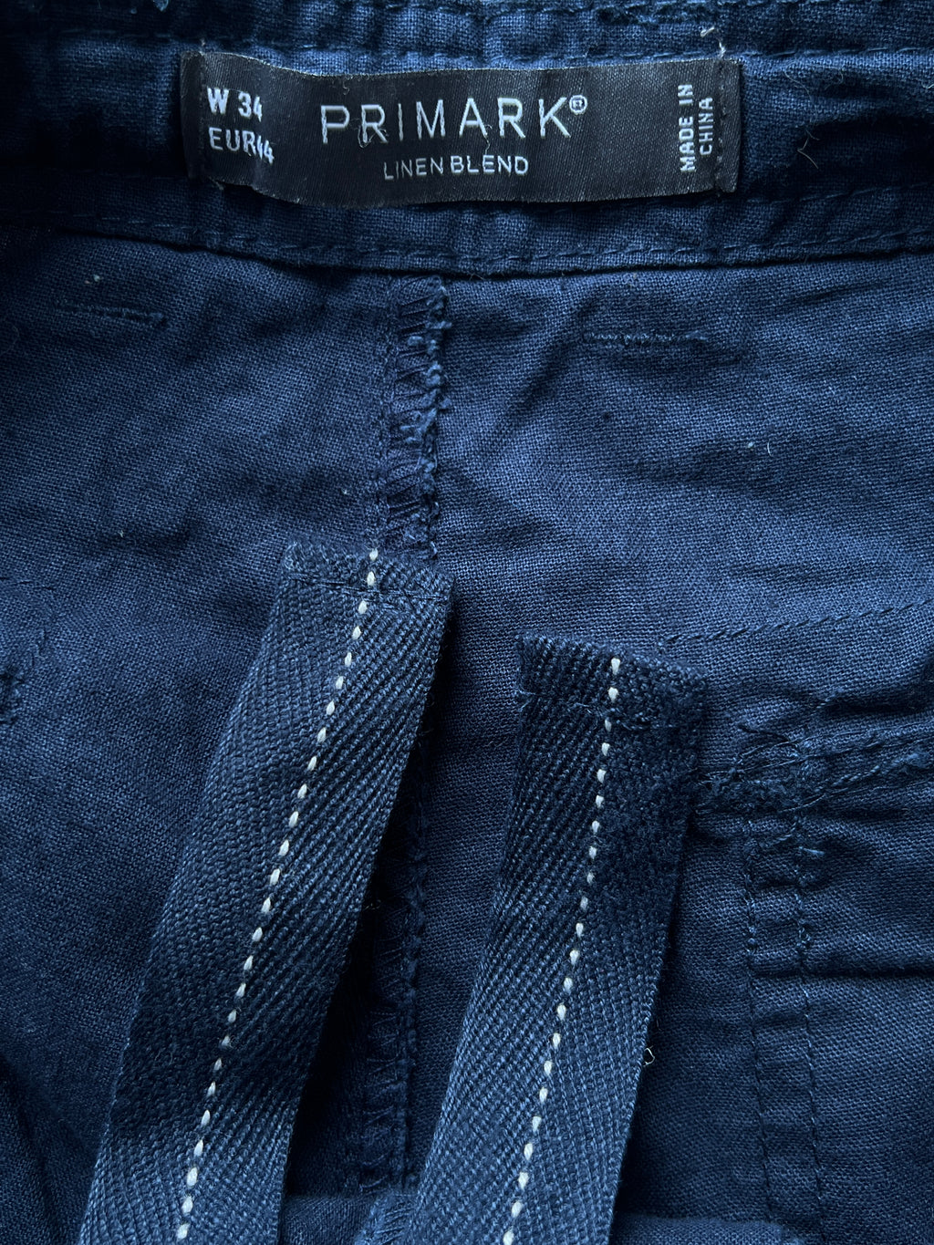 Primark® Waist: 36" | Navy Blue | Three Quarter Shorts | 890 - Genuine Maal