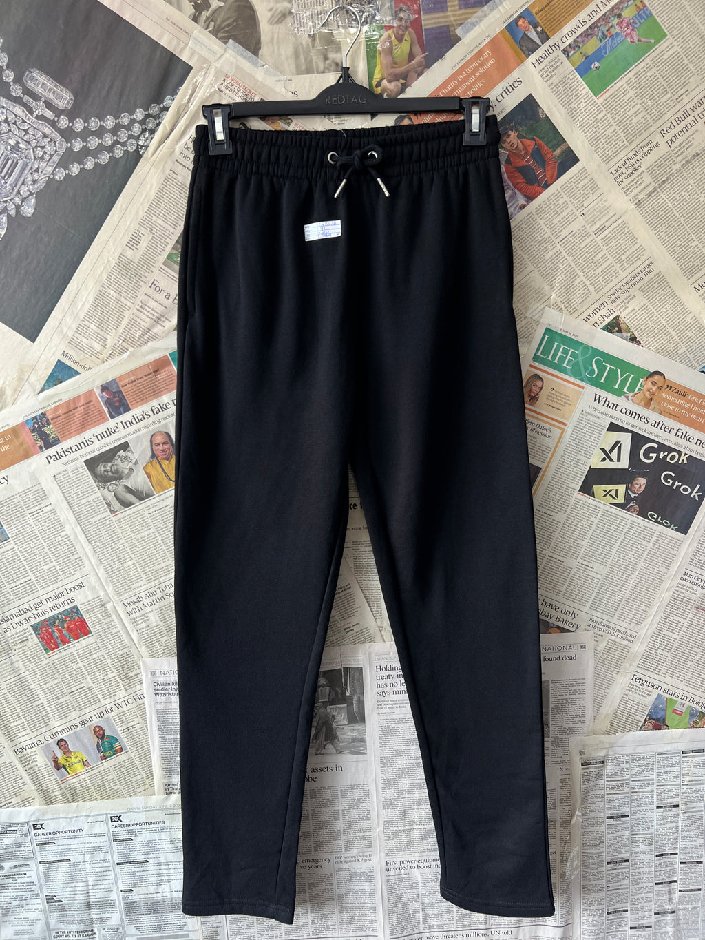 Primark® Waist: 28" to 30" | Black | Trouser | Winter | 907 - Genuine Maal