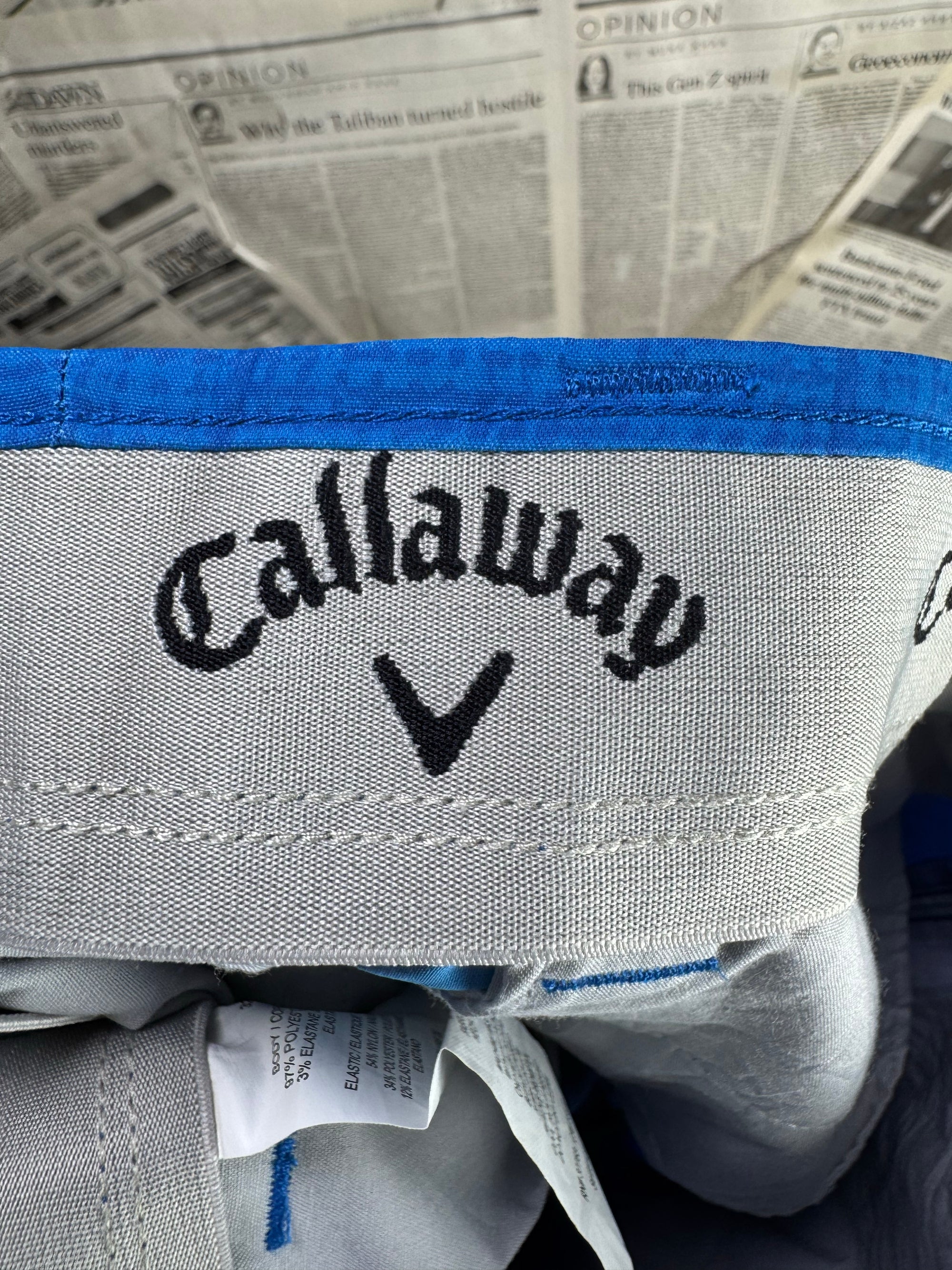 Gallaway® Waist: 32" | Royal Blue | Golf Shorts | Poly - Elastane | 1216 - Genuine Maal