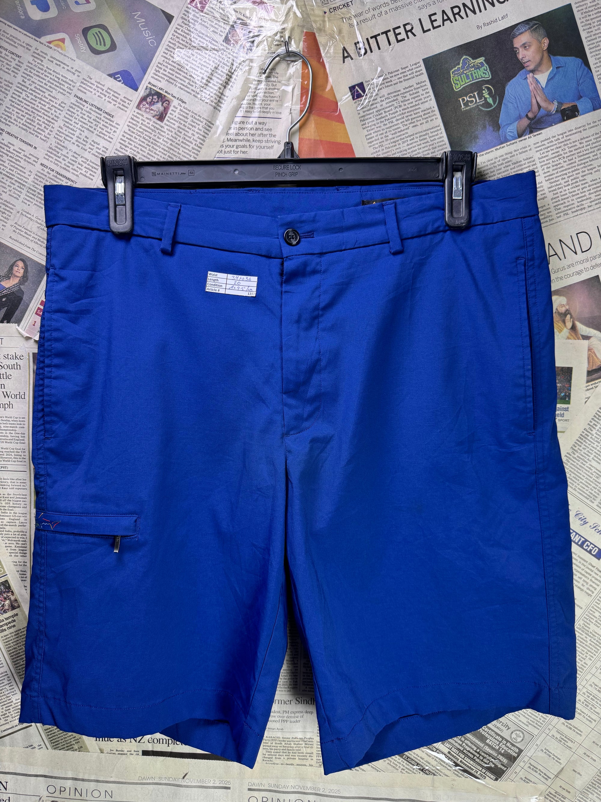 Greg Norman® Waist: 34" to 36" | Royal Blue | Golf Shorts | Poly - Spandex | 1227 - Genuine Maal