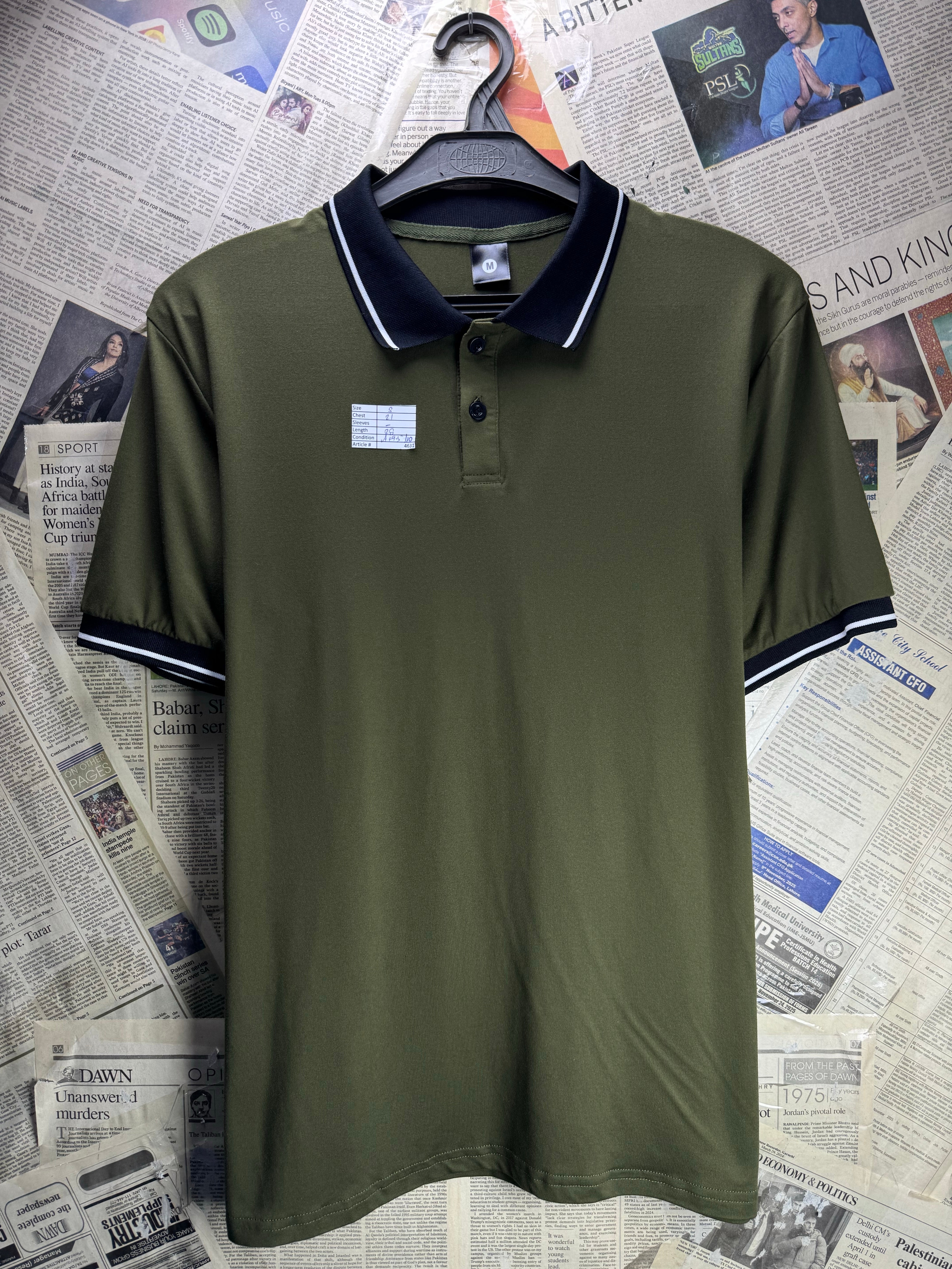 Manfinity® Small | Chest: 21" | Green | Golf Polo | Poly - Elastane | 4631 - Genuine Maal