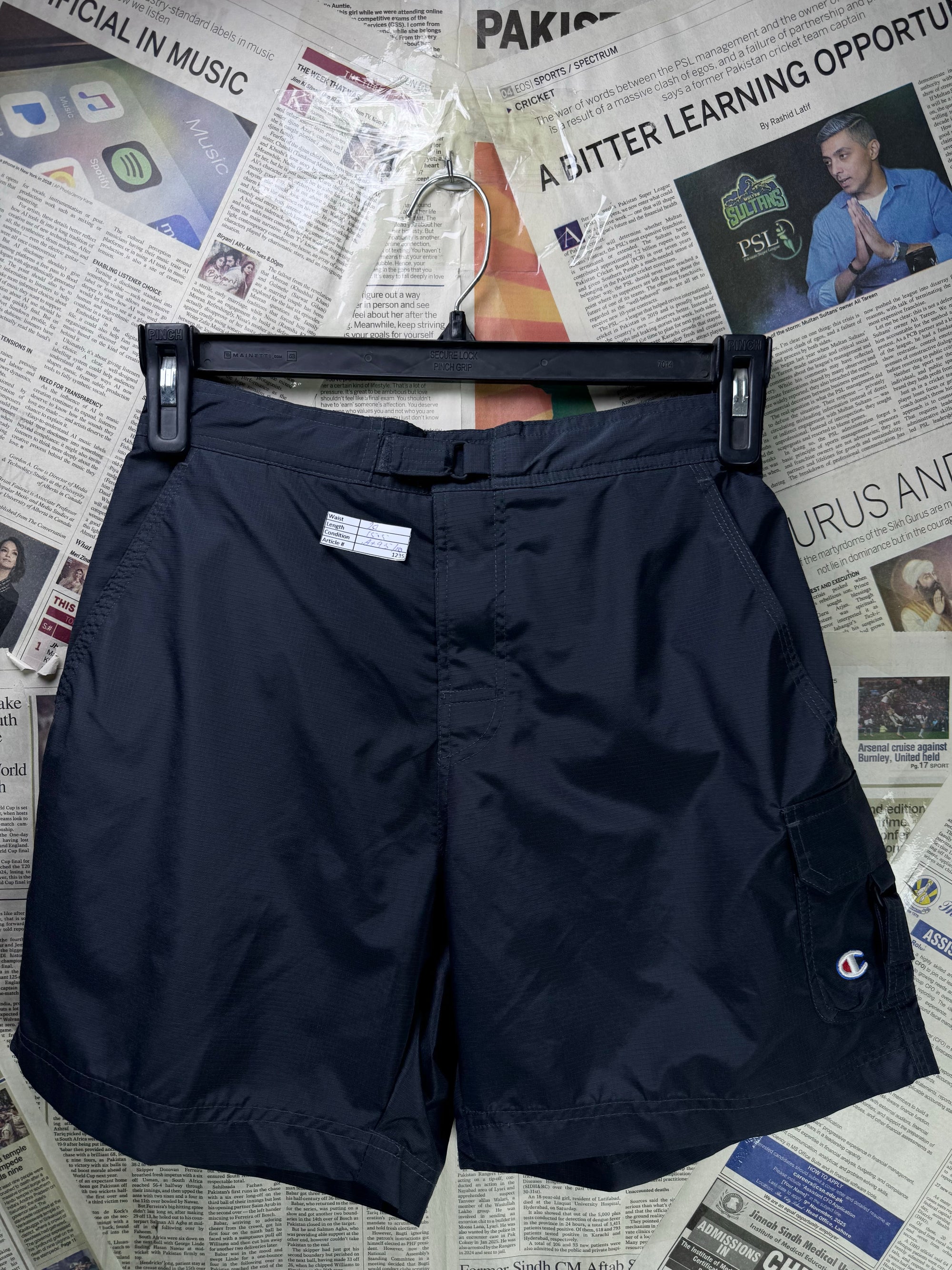 Ch*mpion® Waist: 28" | Black | Swim Shorts | Poly | Inner: Mesh | 1235 - Genuine Maal