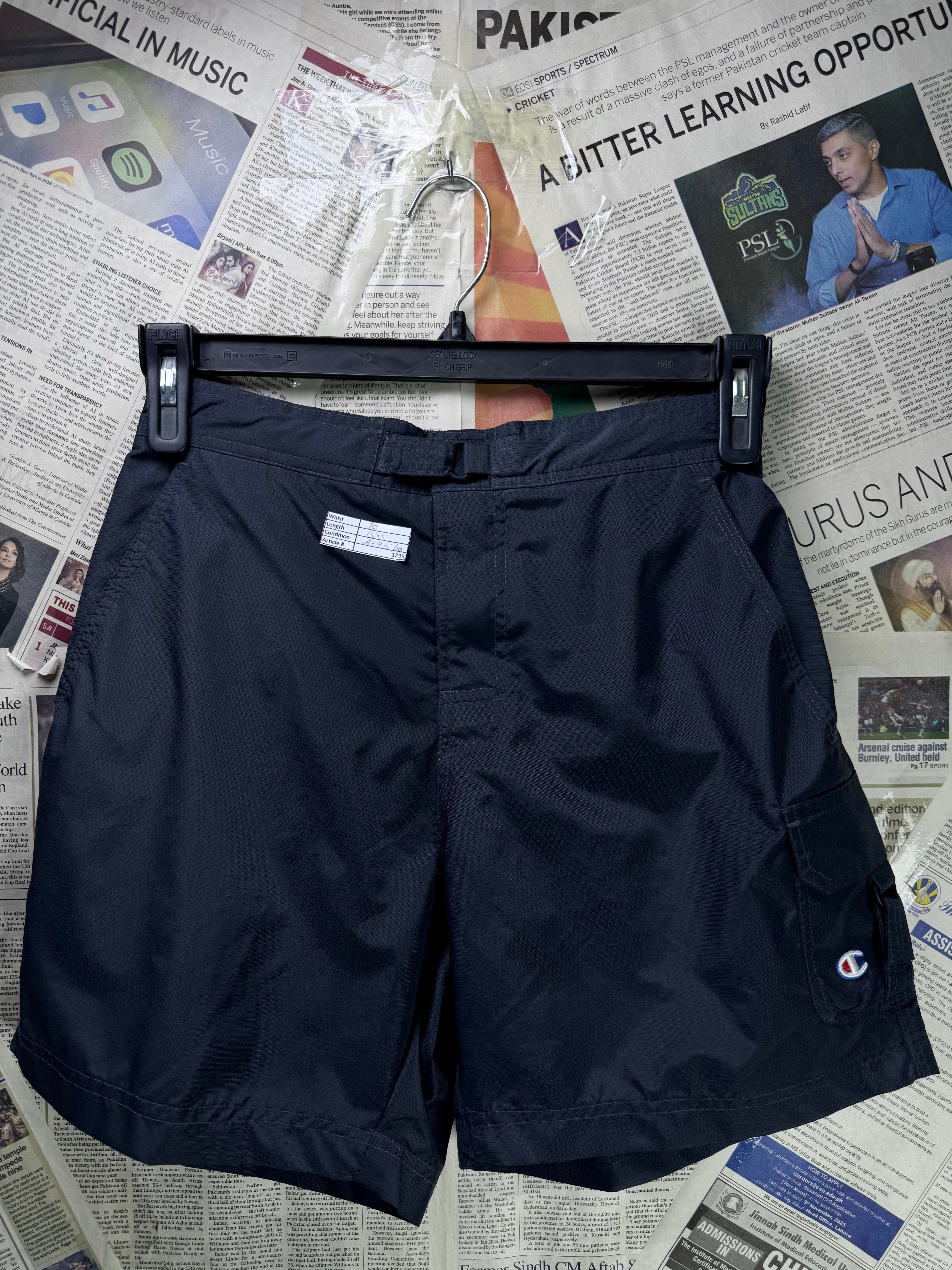 Ch*mpion® Waist: 28" | Black | Swim Shorts | Poly | Inner: Mesh | 1235 - Genuine Maal