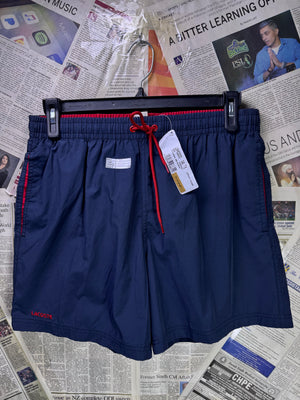 Lac*ste® Waist: 30" | Navy Blue | Swim Shorts | Cotton - Poly | Inner: Mesh | 1237 - Genuine Maal