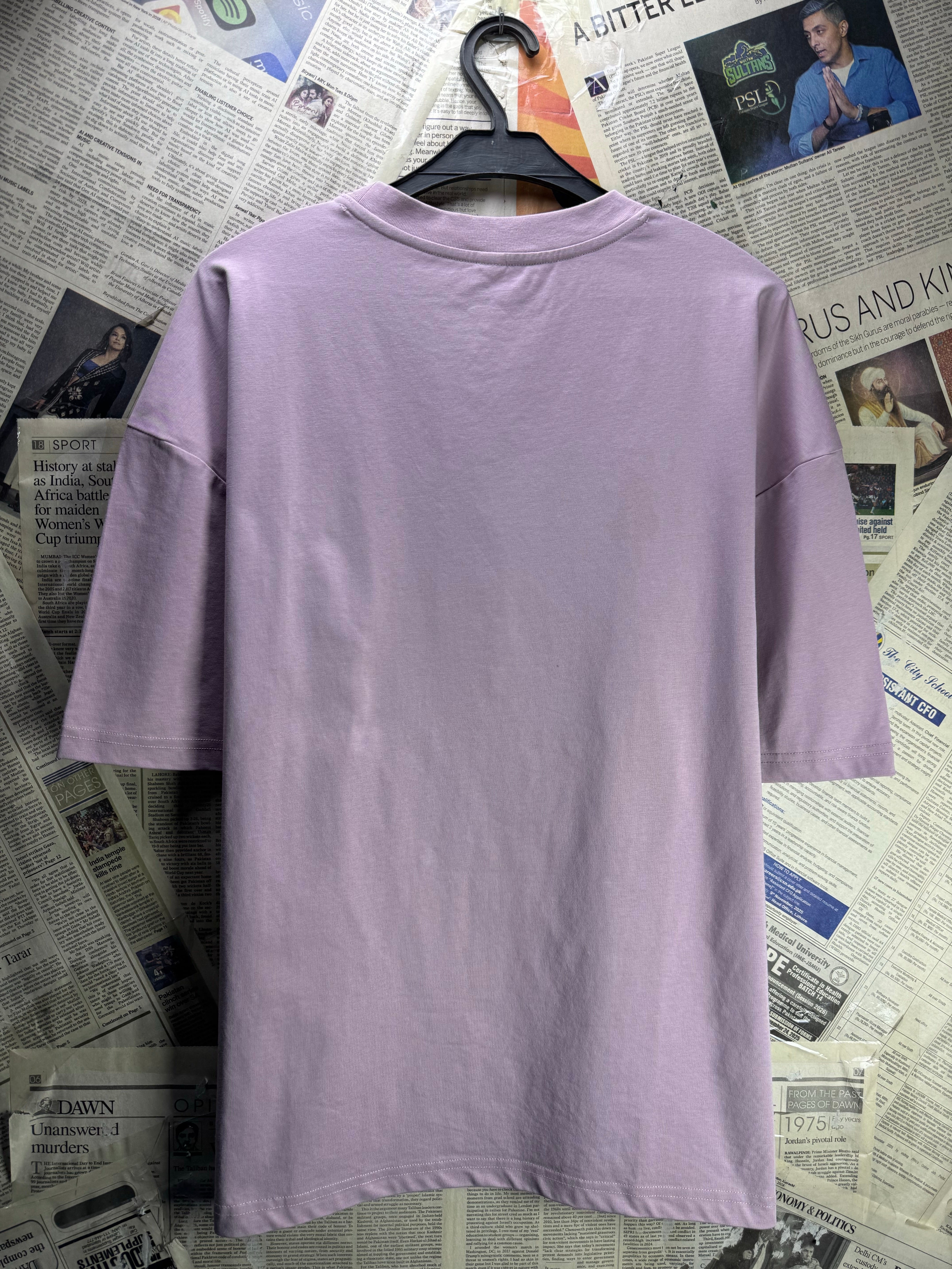 Oujialun® Medium | Chest: 22.5" | Purple | T-Shirt | Poly - Cotton | 4822 - Genuine Maal