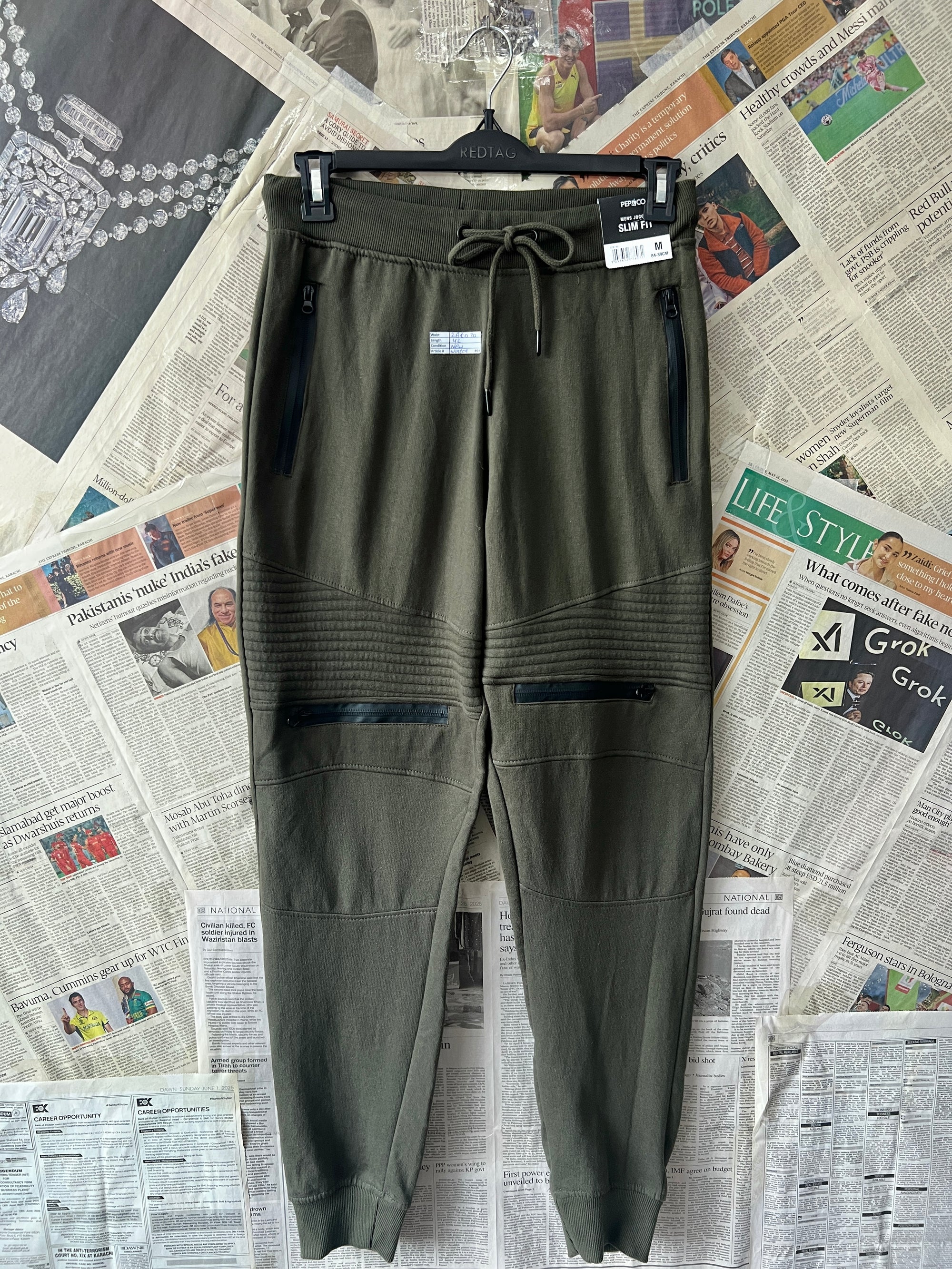 Pep & Co.® Waist: 28" to 30" | Olive | Trouser | Warm | 891 - Genuine Maal