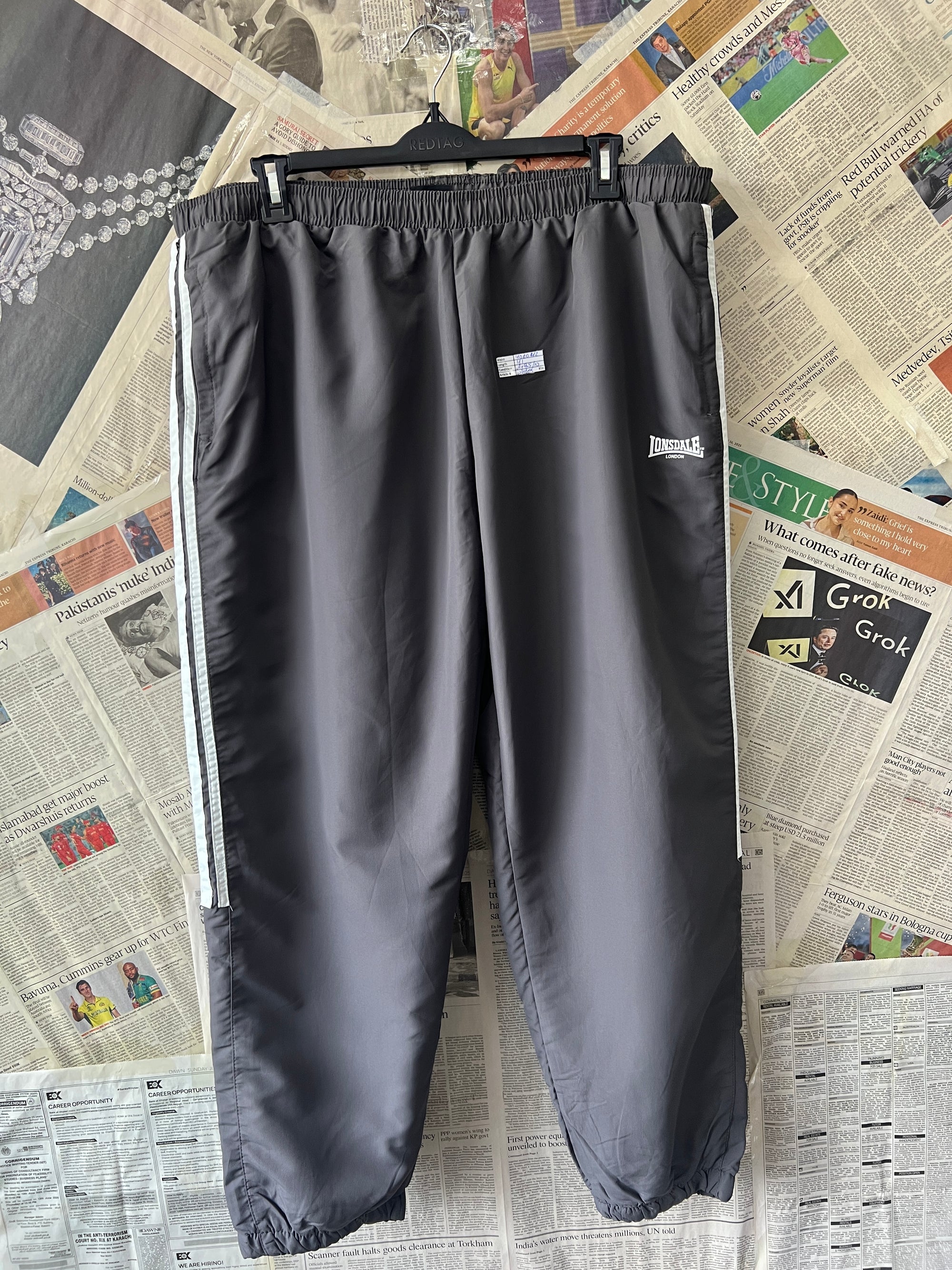 Lonsdale® Waist: 40" to 42" | Steel Grey | Trouser | Warm | 896 - Genuine Maal