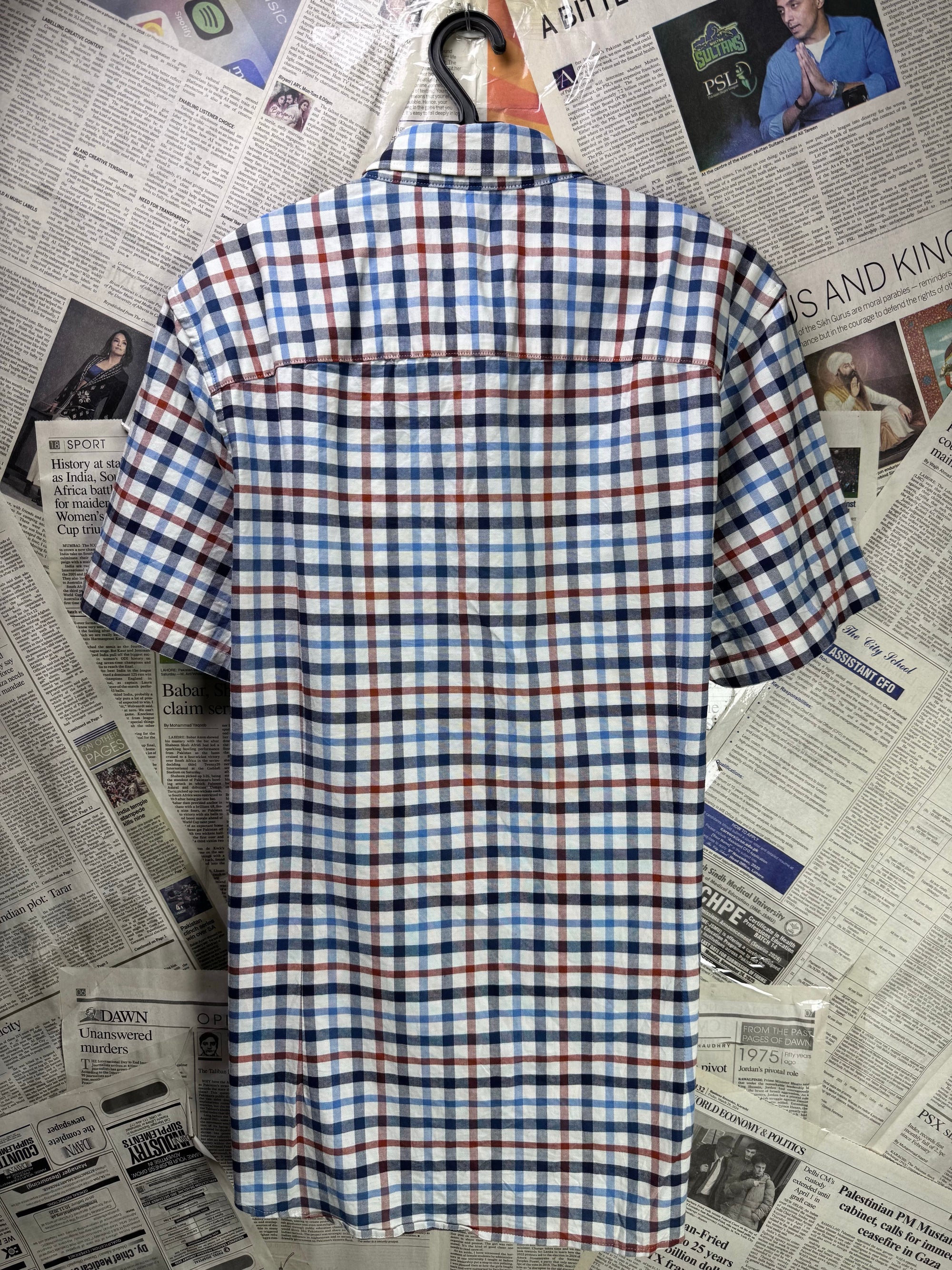 Next® Large | Chest: 23.5" | Multicolor Check | Shirt | Cotton - Elastane | 3269 - Genuine Maal