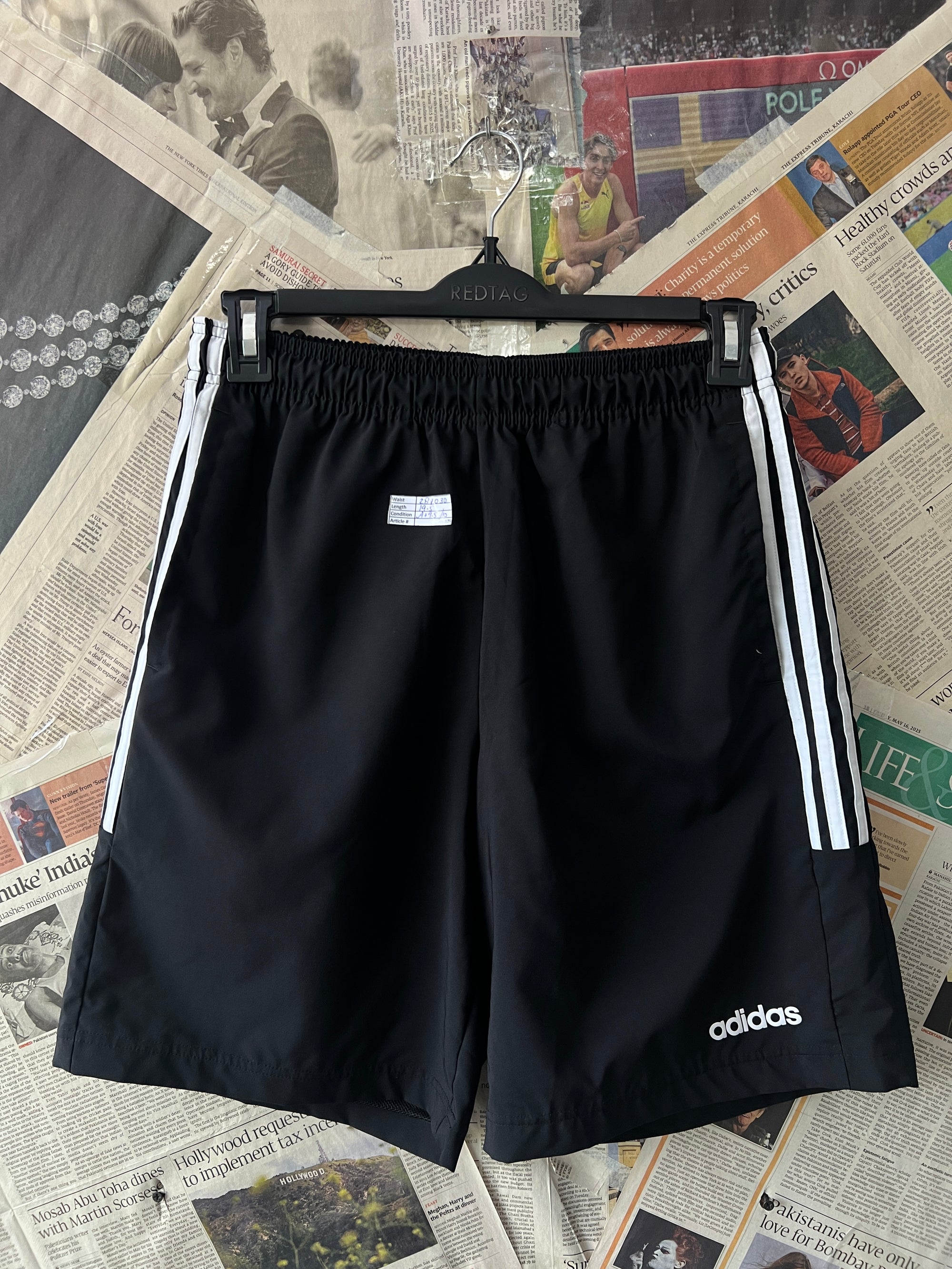 Adid*s® Waist: 28" to 30" | Black | Shorts | 879 - Genuine Maal