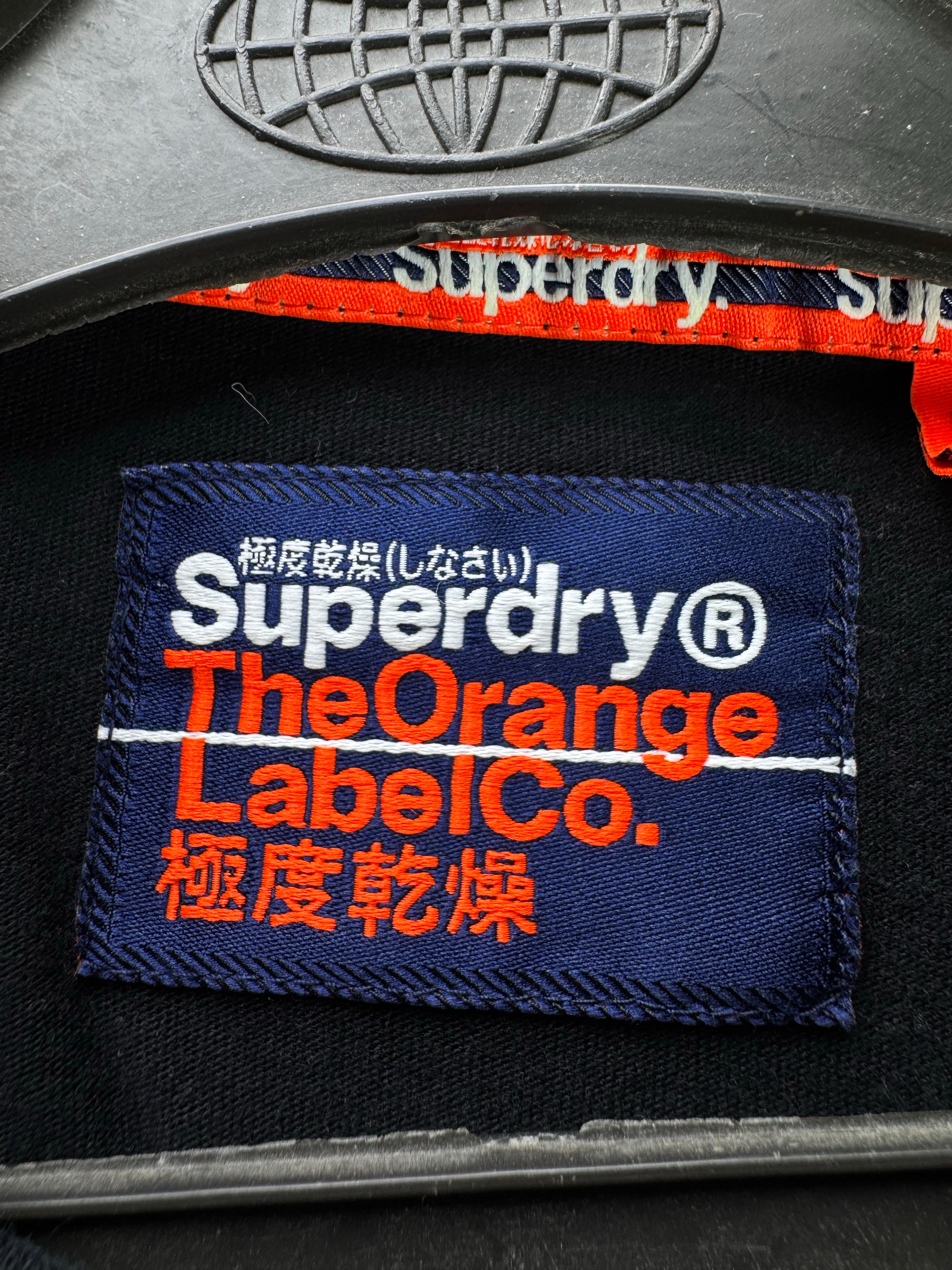 Superdry® XS | Chest: 17.5" | T-Shirt | Black | Cotton | 4437 - Genuine Maal