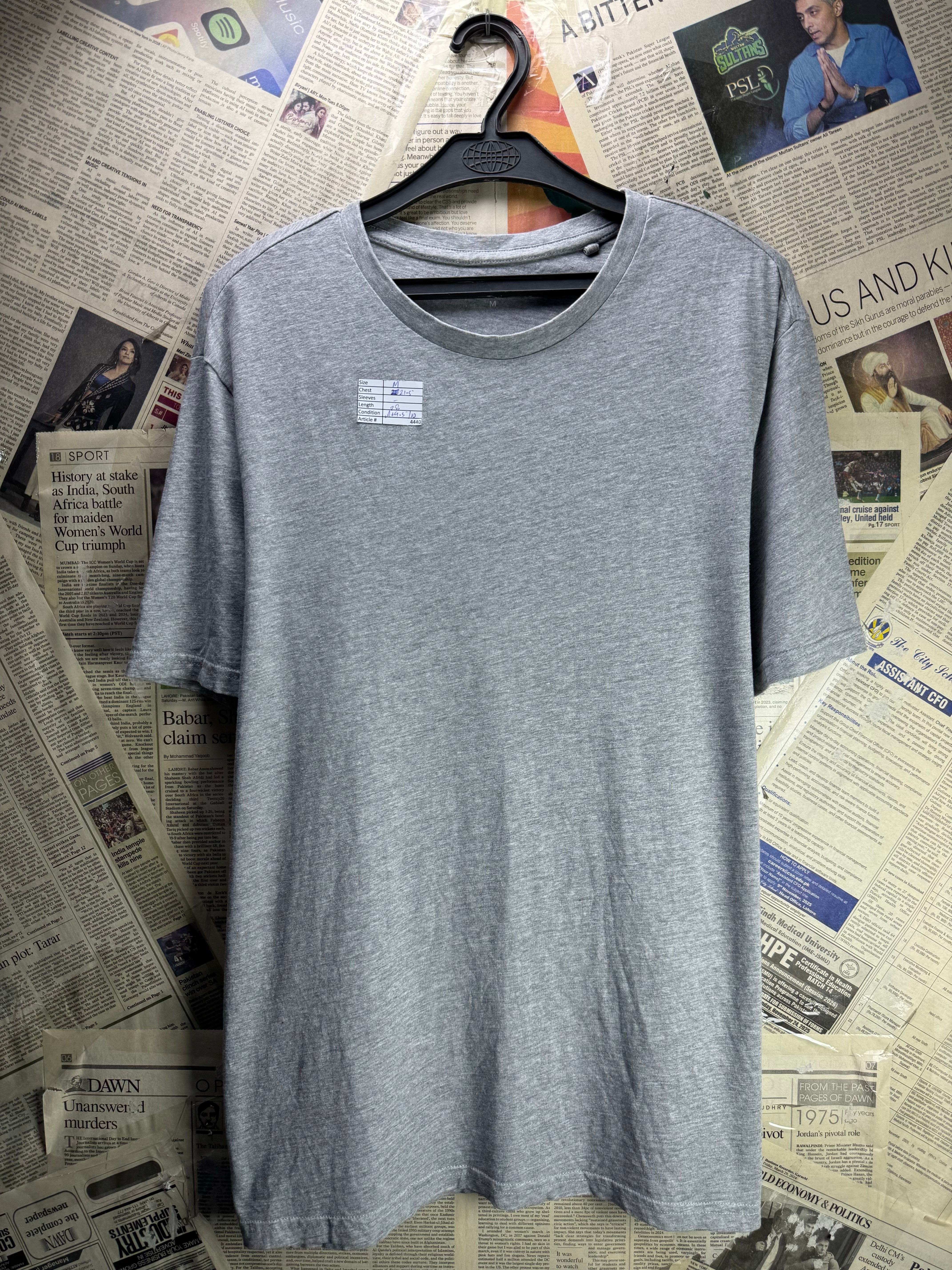 George® Medium | Chest: 21.5" | Grey | T-Shirt | Cotton - Viscose | 4440 - Genuine Maal