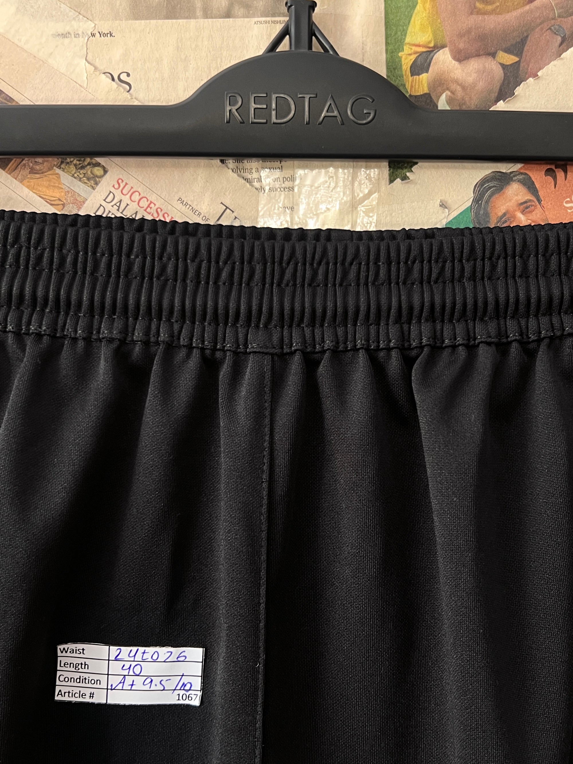 Adid*s® Waist: 24" to 26" | Black | Trouser | 1067 - Genuine Maal