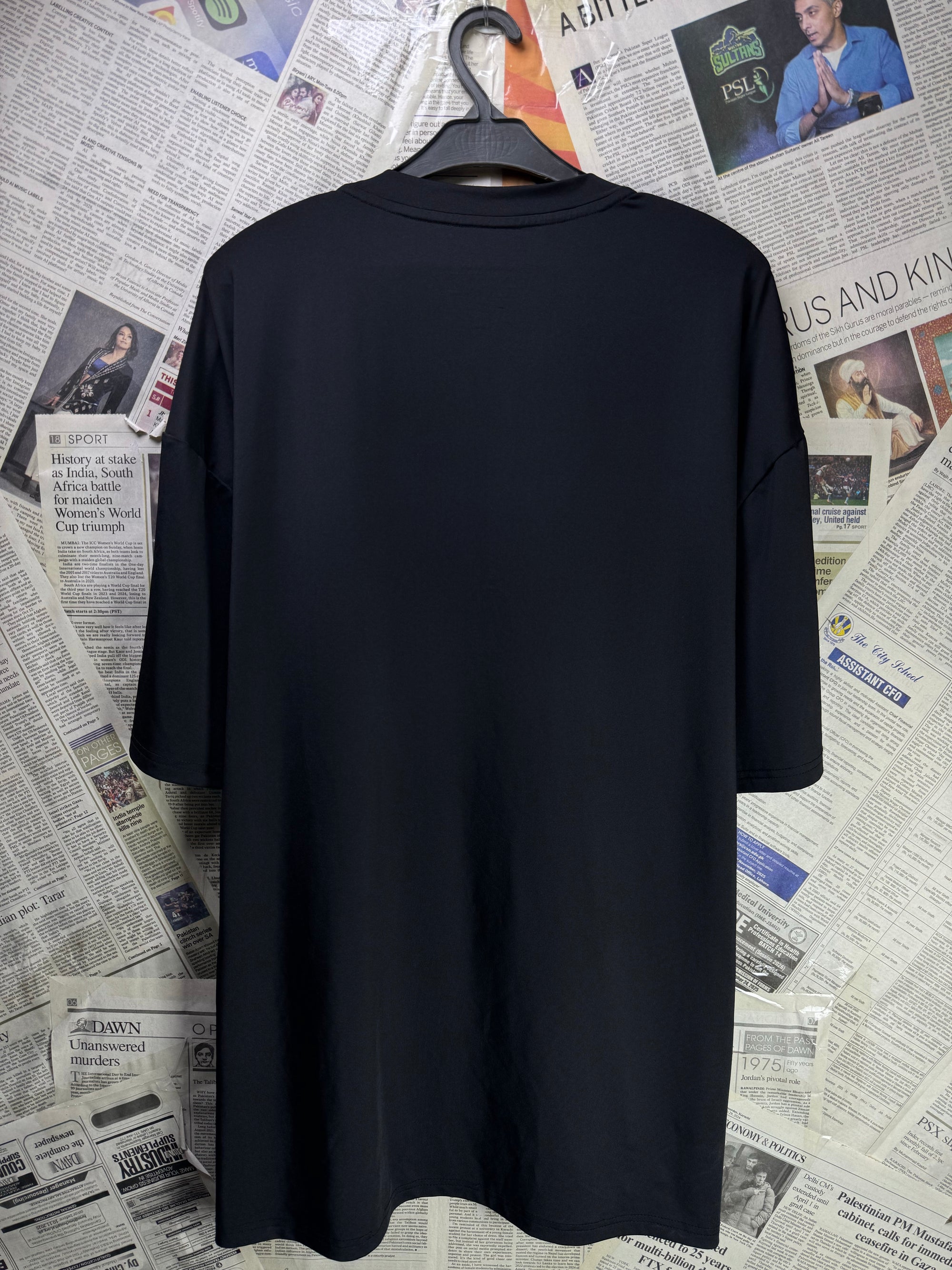 Man® XL | Chest: 26" | Black | Gym T-Shirt | Poly - Elastane | 3627 - Genuine Maal