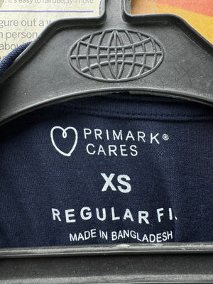 Primark® Small | Chest: 19.5" | Blue | T-Shirt | Cotton | 4450 - Genuine Maal