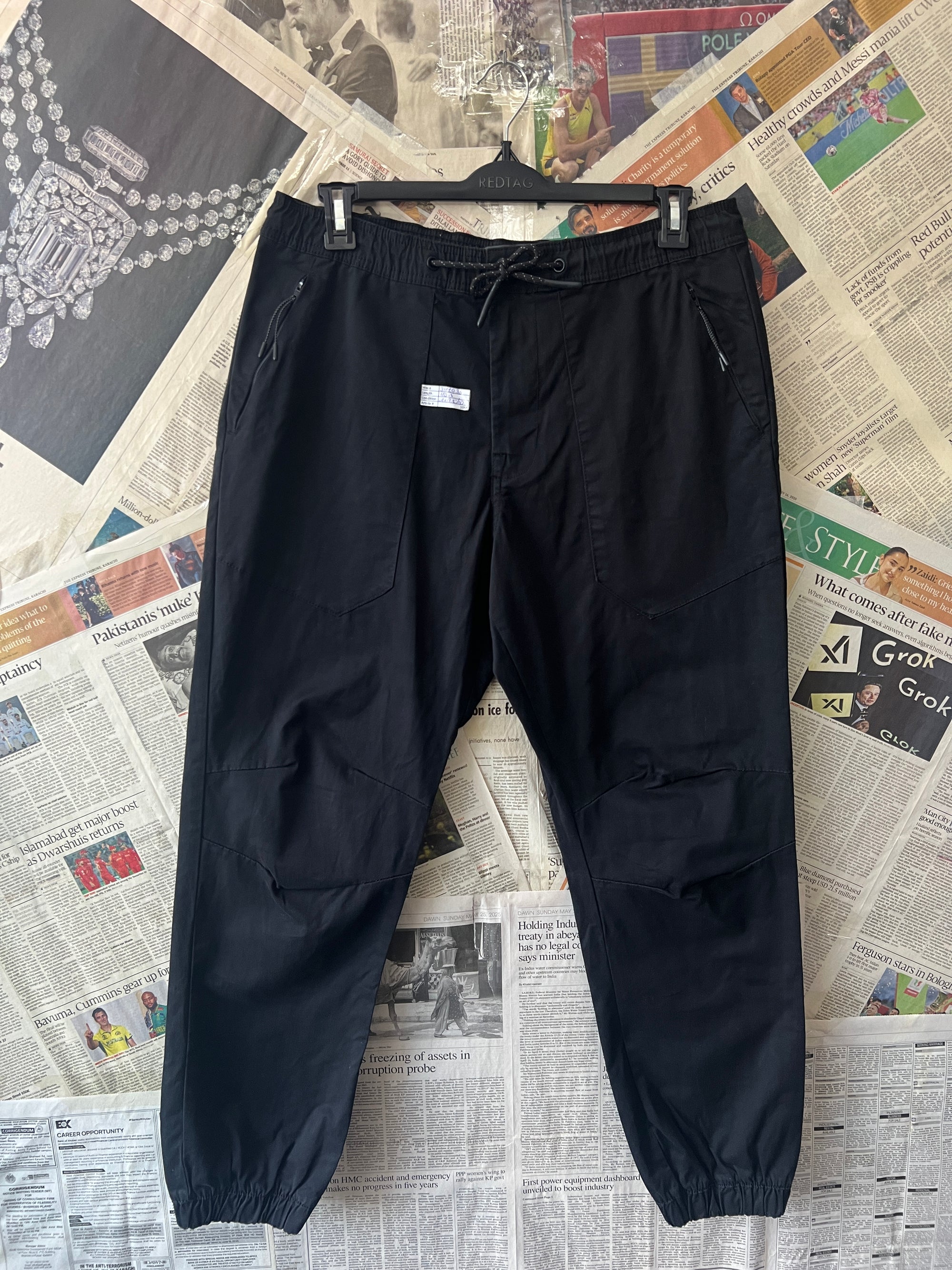 Denim Co.® Waist: 34" to 36" | Black | Trouser | 1058 - Genuine Maal