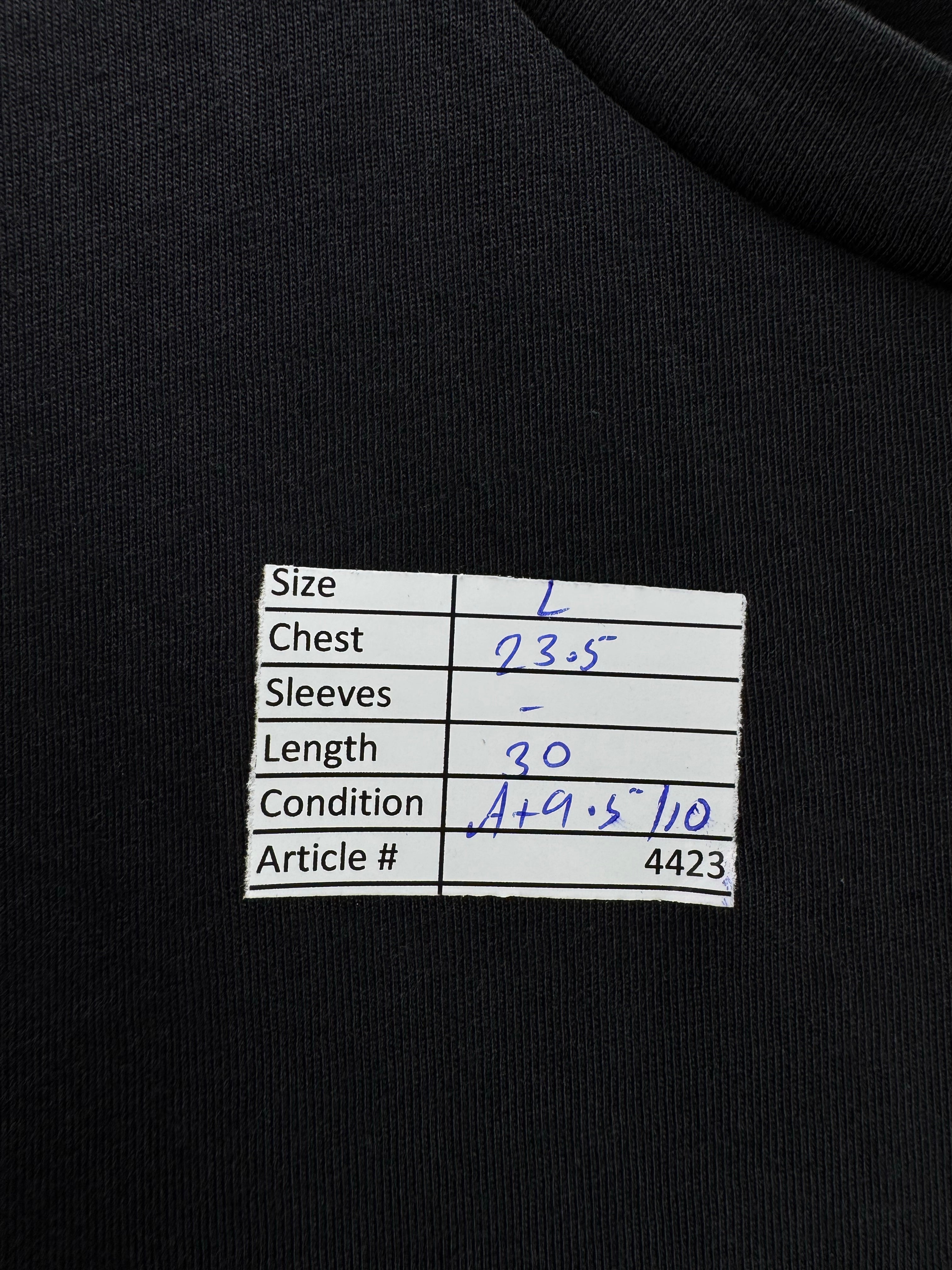 Nutmeg® Large | Chest: 23.5" | Black | T-Shirt | Cotton | 4423 - Genuine Maal