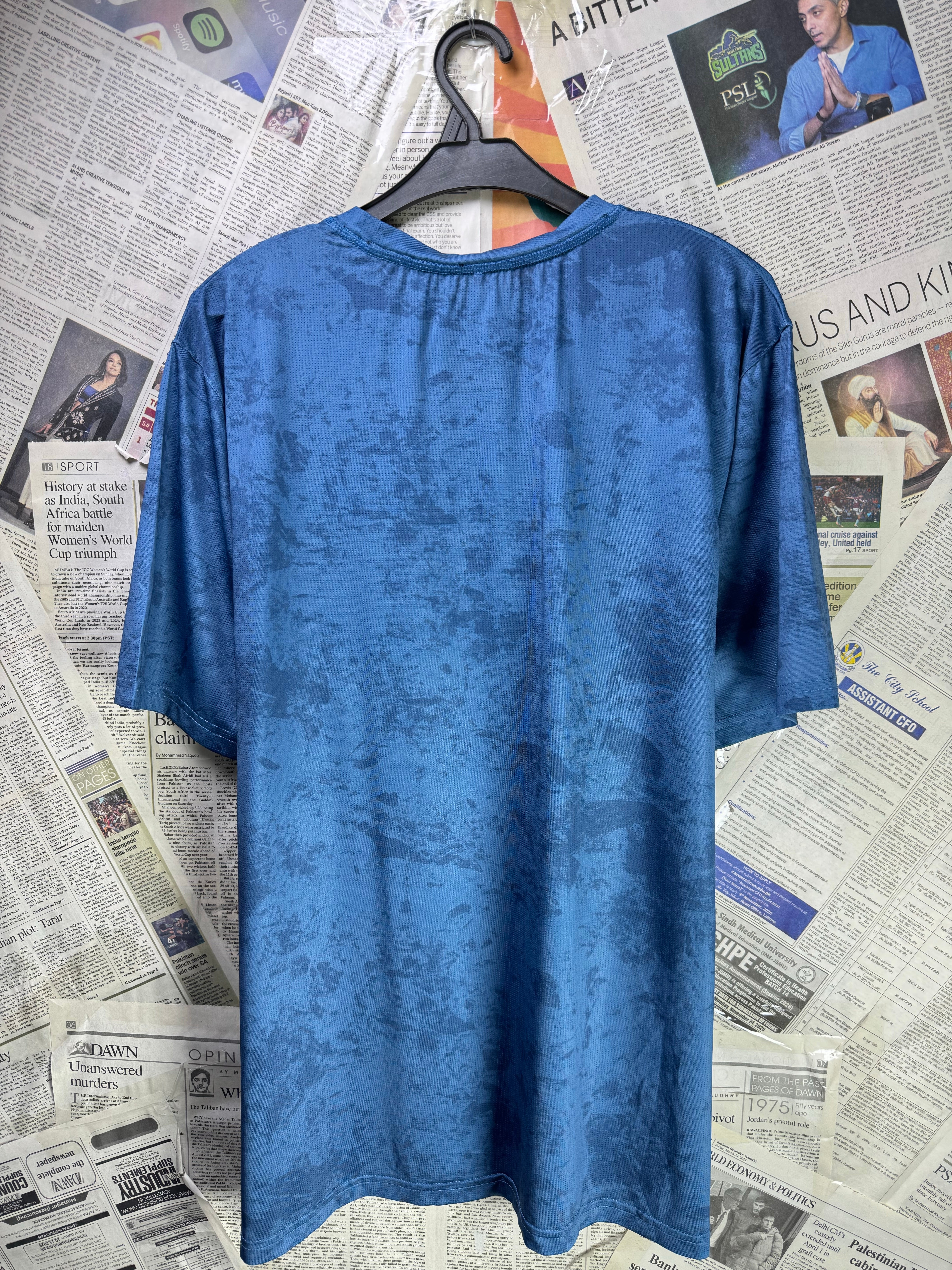 Everlast® Large | Chest: 24" | Blue | Gym T-Shirt | Poly - Elastane | 3630 - Genuine Maal