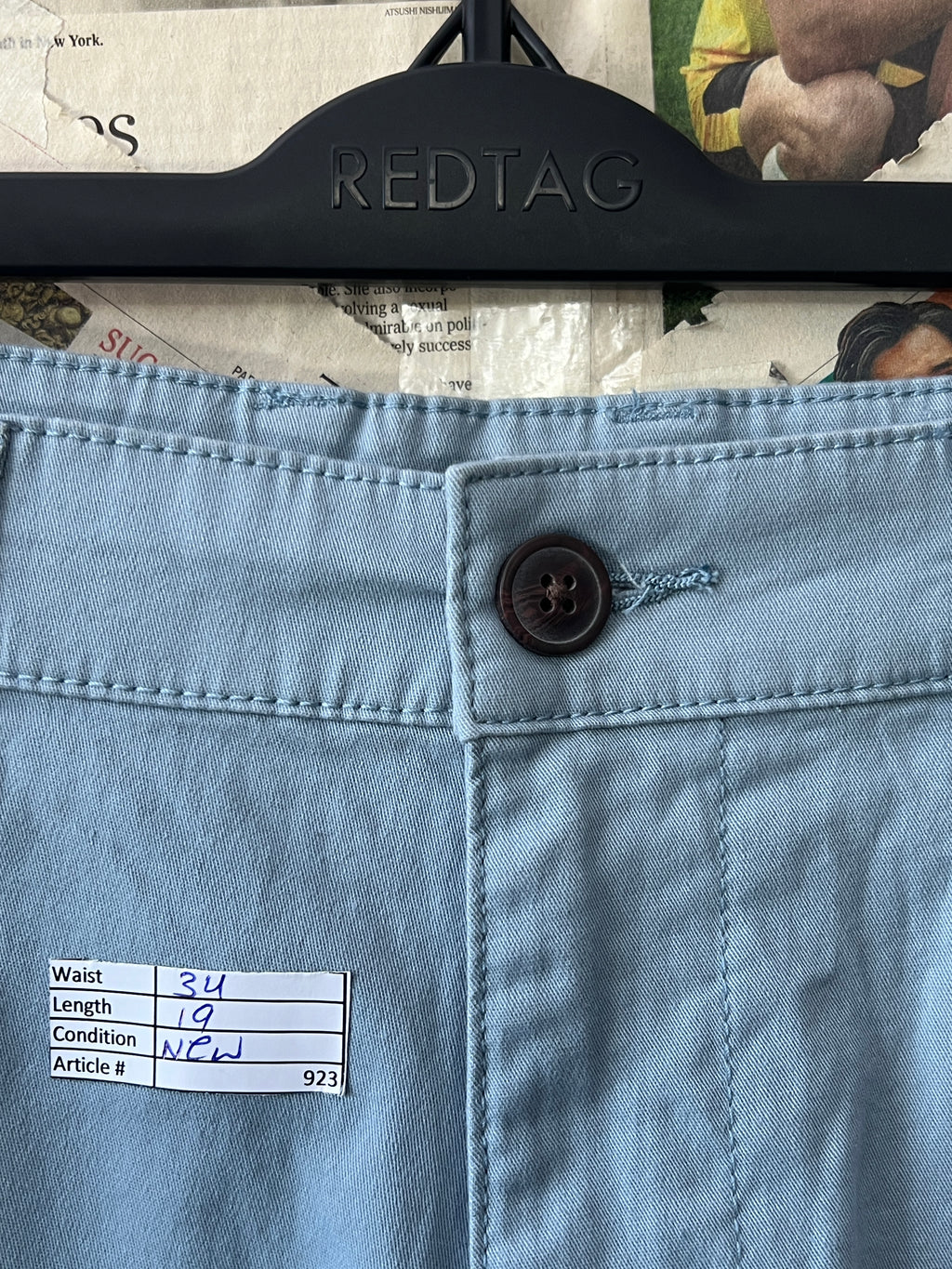 George® Waist: 34" | Pastel Blue | Shorts | 923 - Genuine Maal