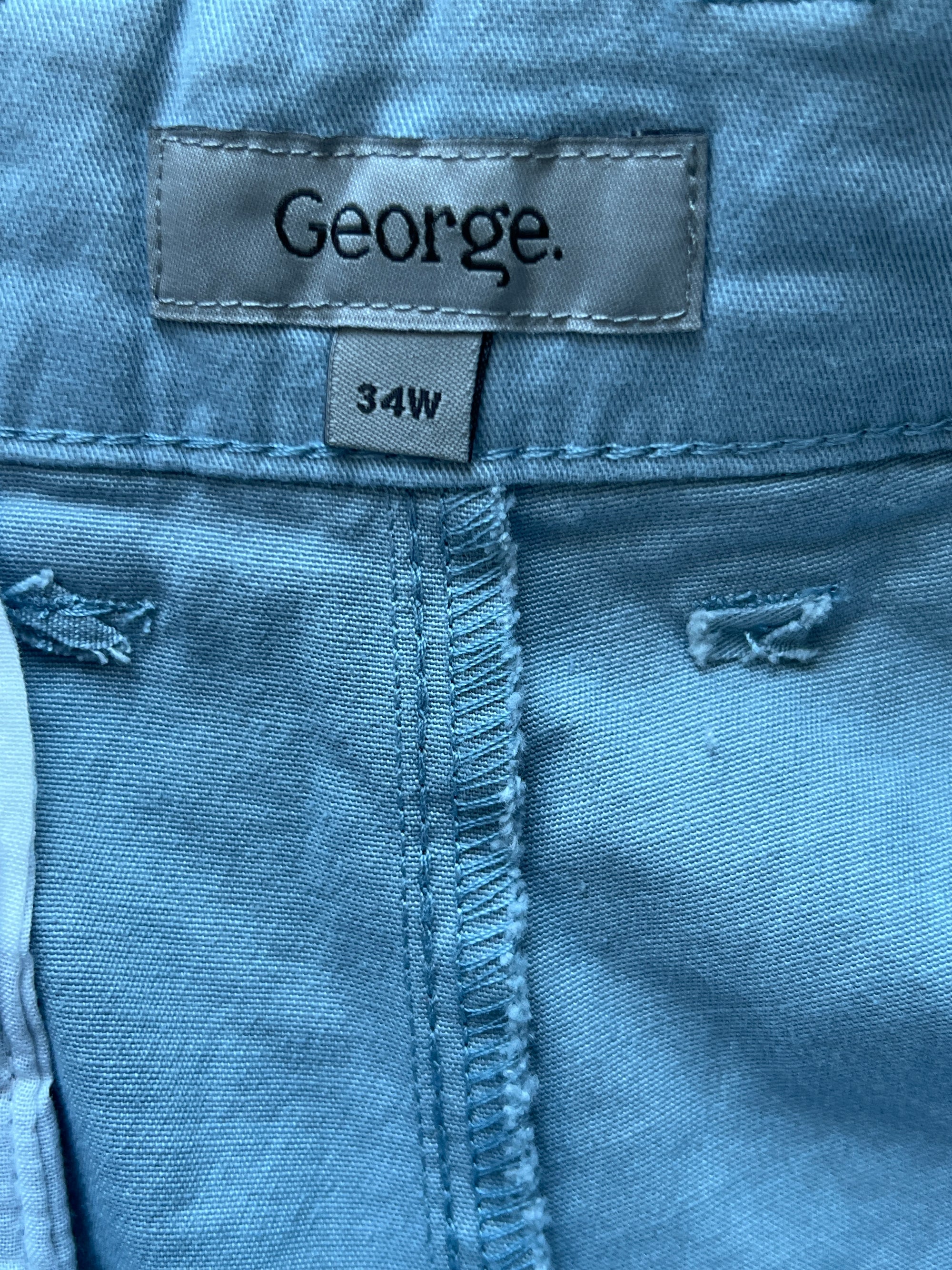 George® Waist: 34" | Pastel Blue | Shorts | 923 - Genuine Maal