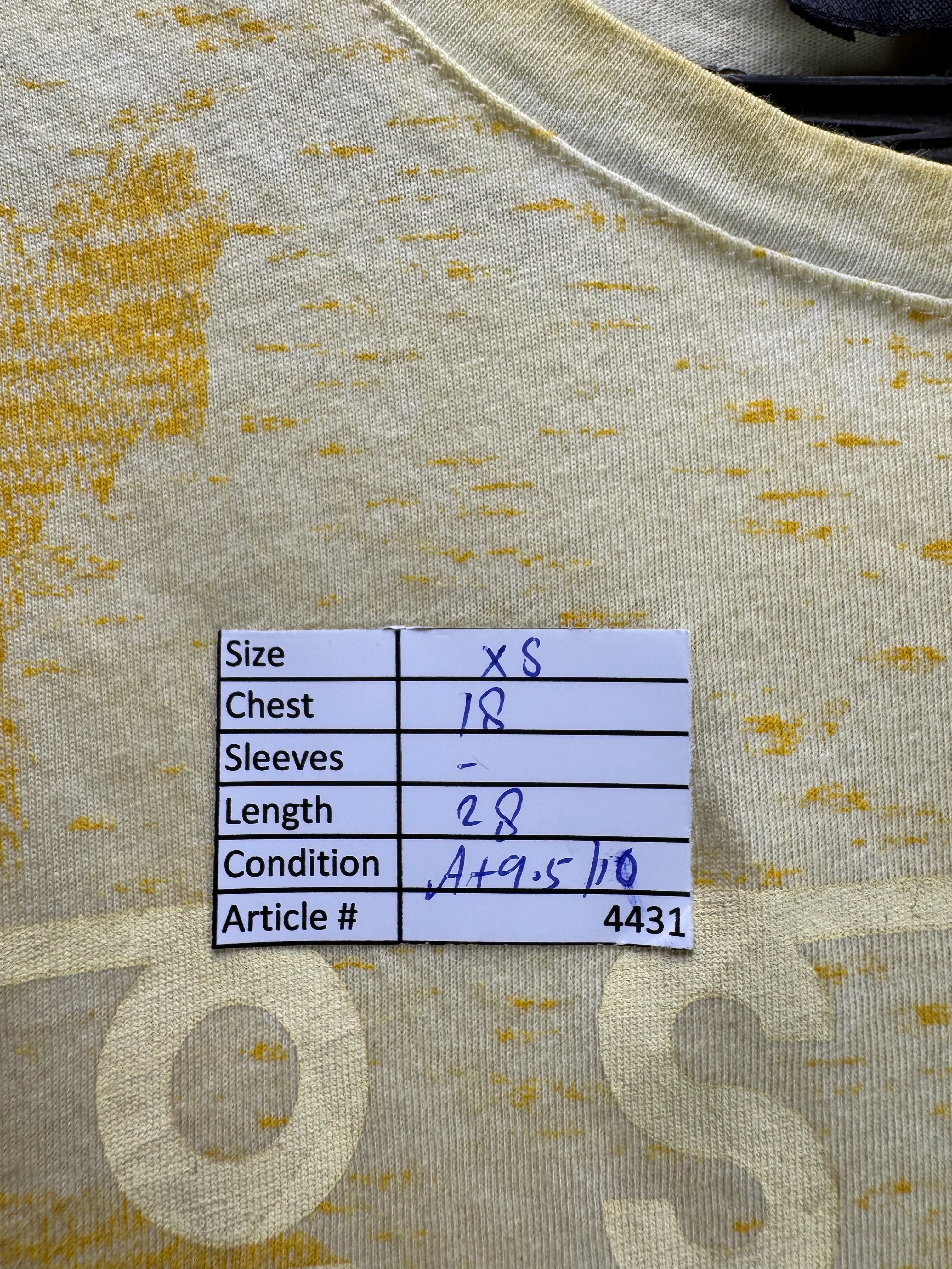 Cedarwood State® XS | Chest: 18" | T-Shirt | Yellow | Cotton | 4431 - Genuine Maal
