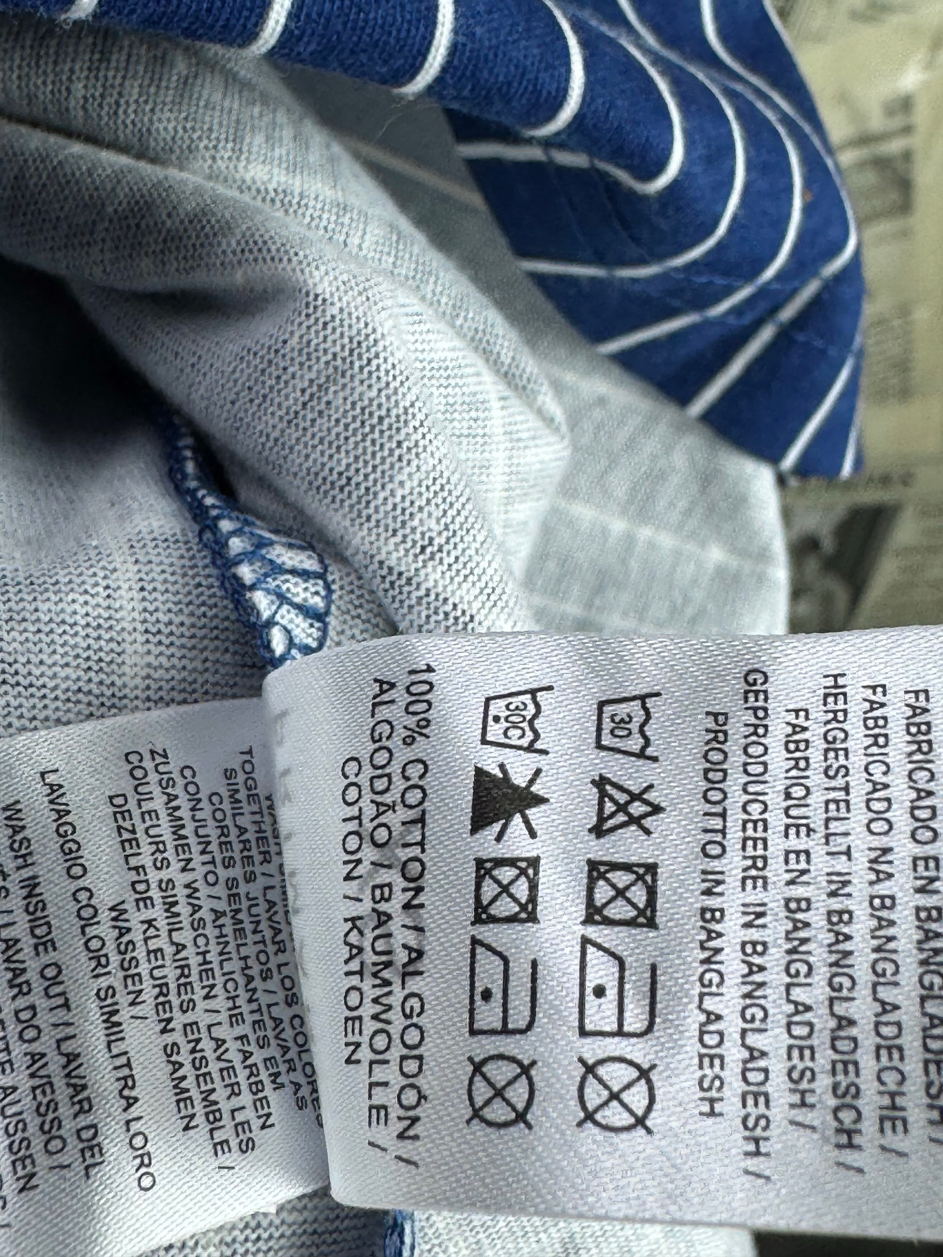 Primark® Small | Chest: 19" | Blue | T-Shirt | Cotton | 4613 - Genuine Maal
