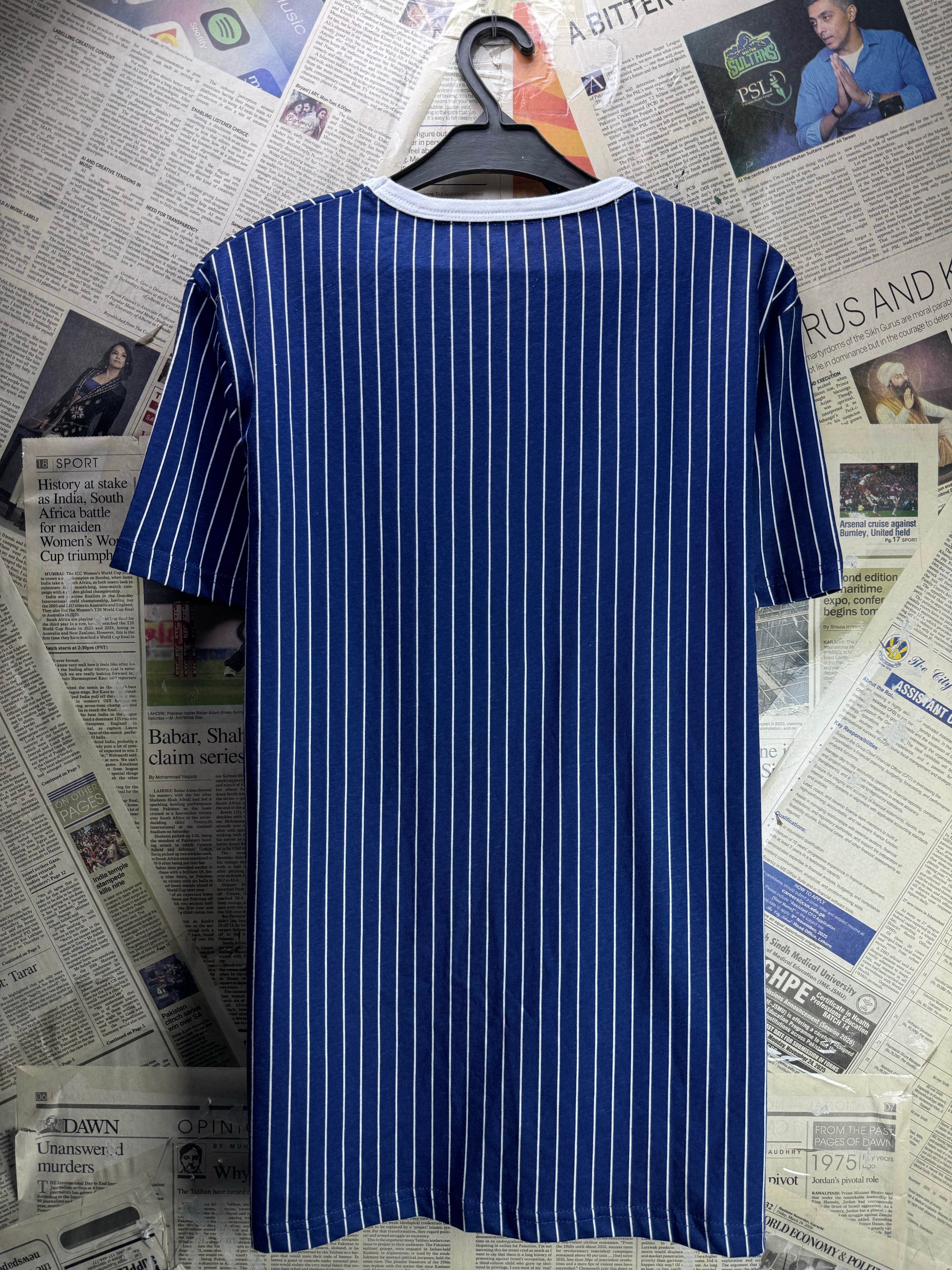 Primark® Small | Chest: 19" | Blue | T-Shirt | Cotton | 4613 - Genuine Maal