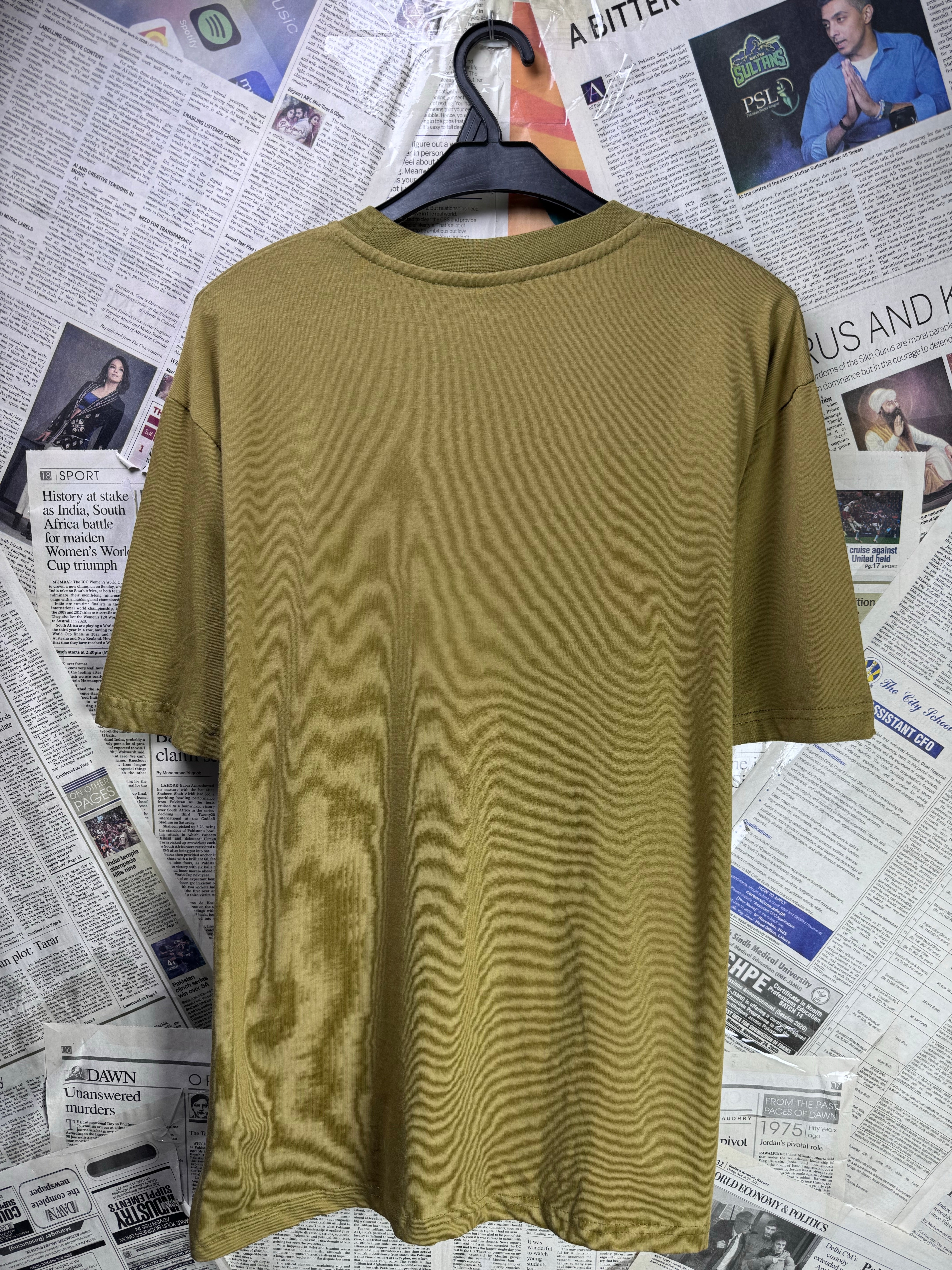 PaulMark® Medium | Chest: 22" | Mustard | T-Shirt | Cotton | 3626 - Genuine Maal