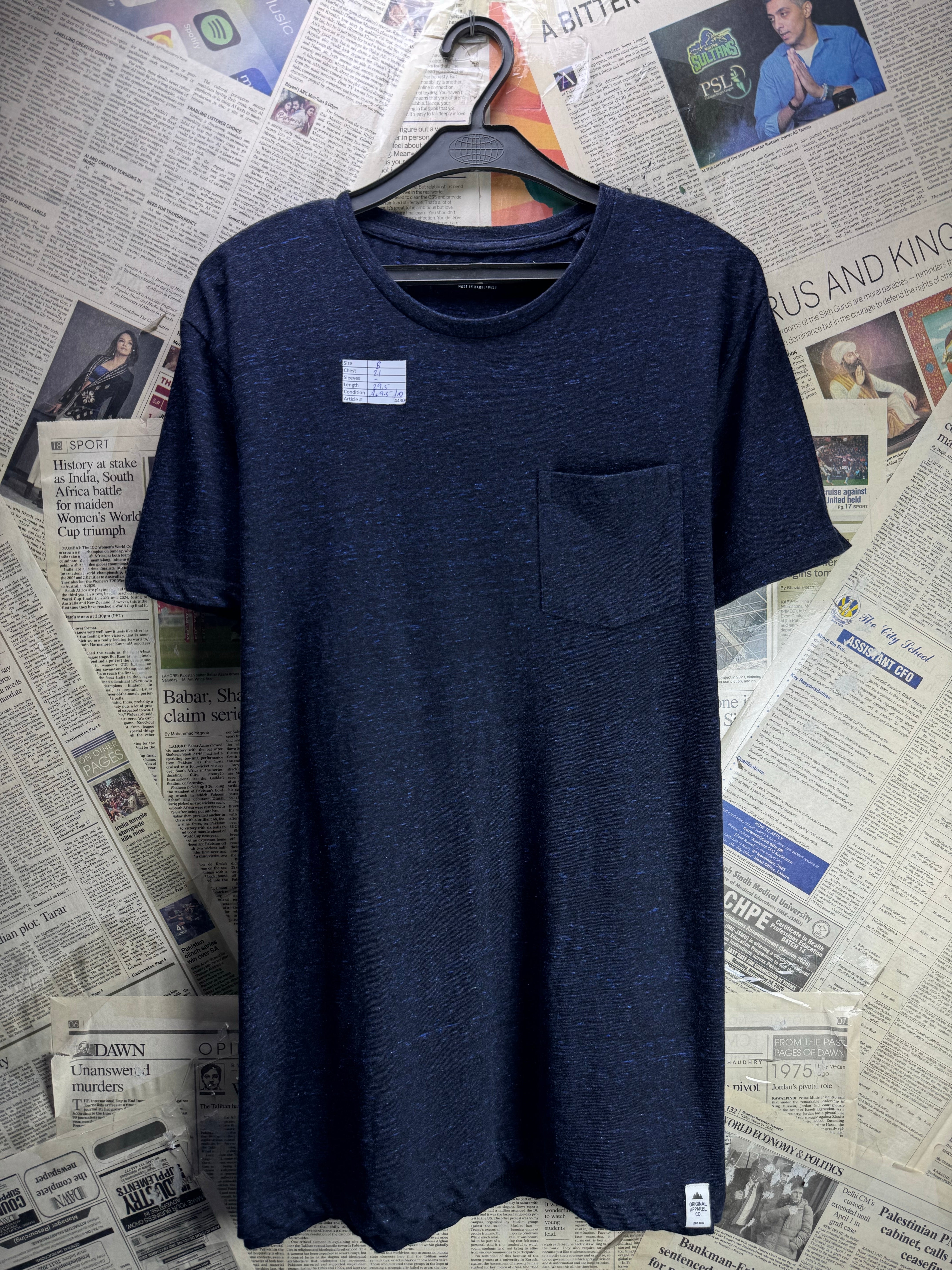 Cedarwood State® Small | Chest: 21" | Blue | T-Shirt | Poly - Cotton | 4430 - Genuine Maal