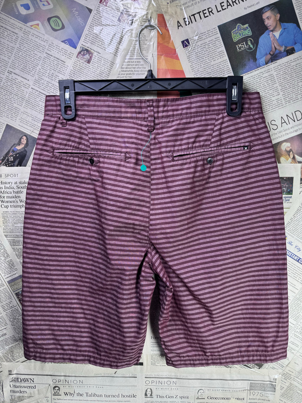 Hurley® Waist: 32" to 34" | Respberry | Golf Shorts | Cotton - Poly | 1224 - Genuine Maal