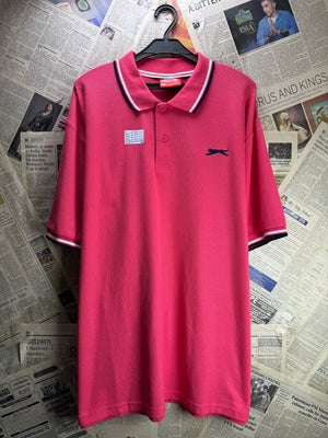 Slazenger® XL | Chest: 26" | Pink | Polo Shirt | Poly - Elastane | 4641 - Genuine Maal