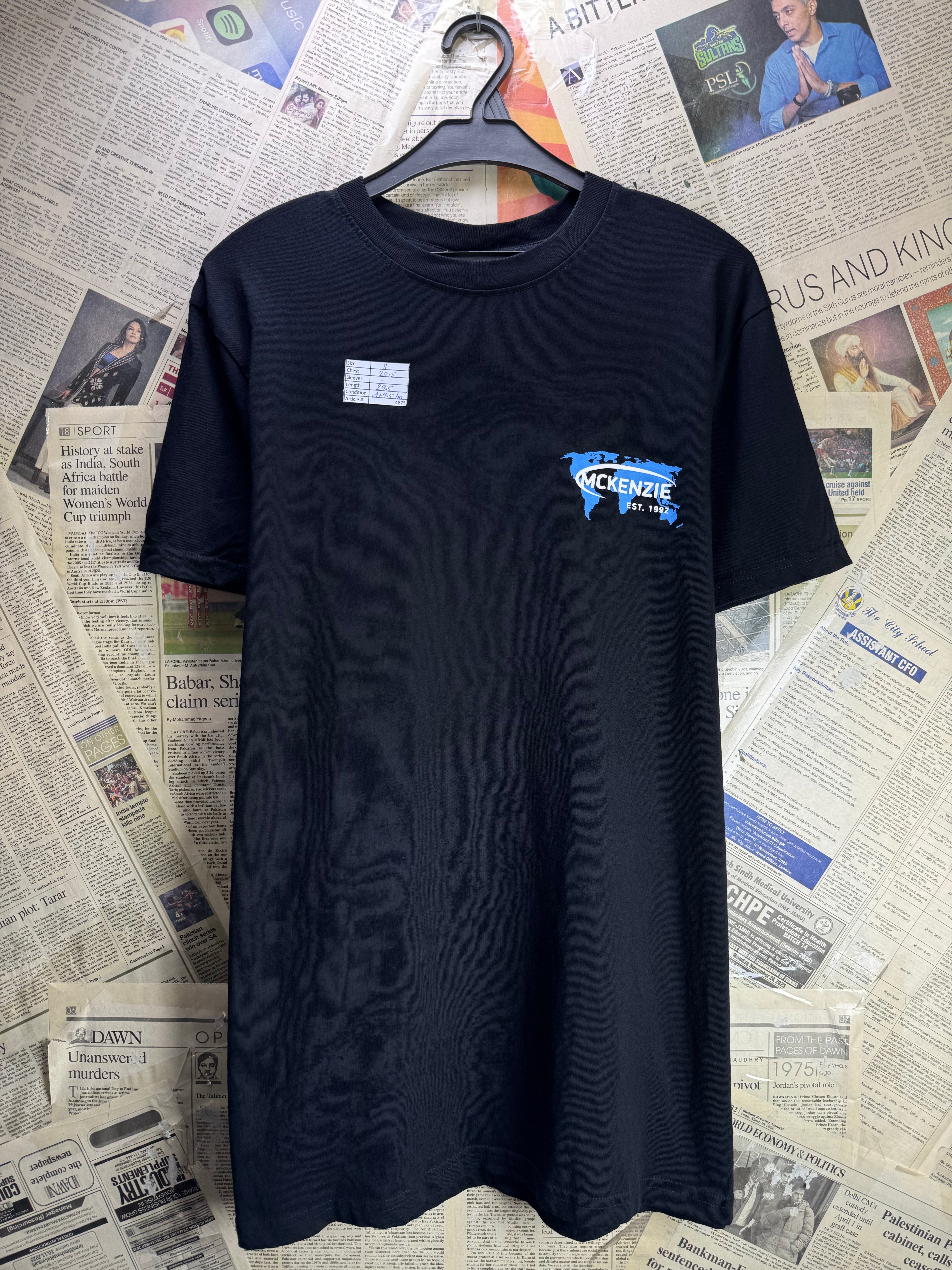 McKenzie® Small | Chest: 20.5" | Black | T-Shirt | Cotton | 4875 - Genuine Maal