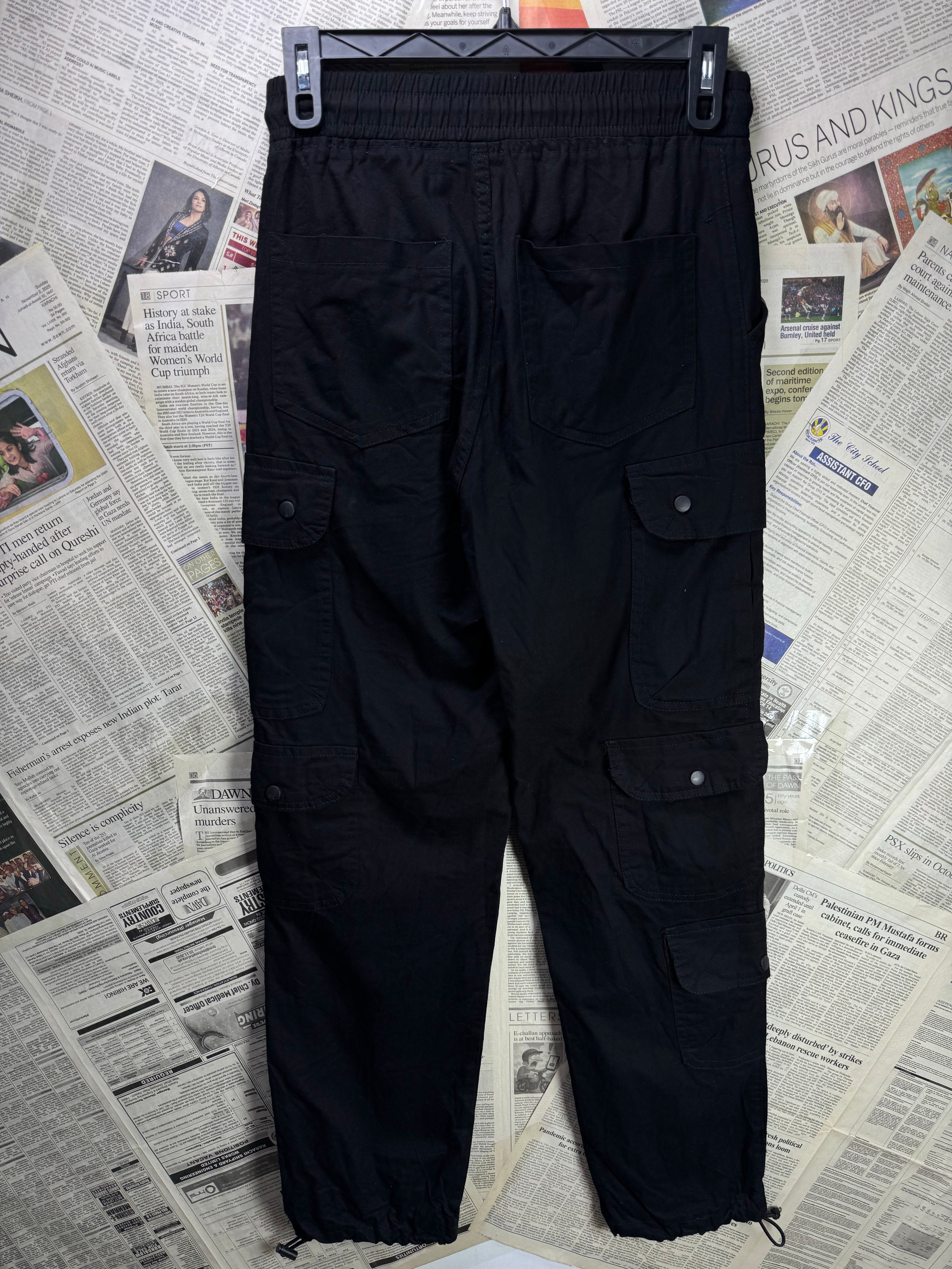Amiri® Waist: 28" to 30" | Black | Cargo Trousers | 1225 - Genuine Maal