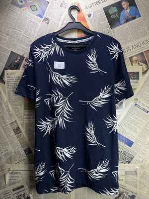 Threadbare® Small | Chest: 21" | Blue Floral | T-Shirt | Cotton | 4874 - Genuine Maal