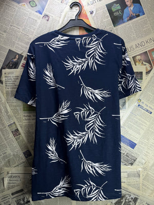 Threadbare® Small | Chest: 21" | Blue Floral | T-Shirt | Cotton | 4874 - Genuine Maal