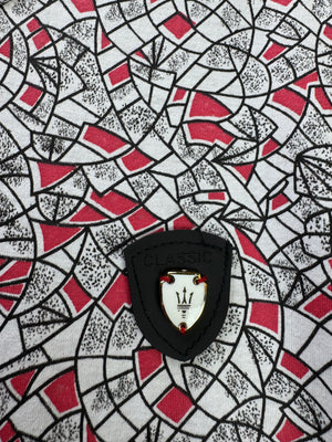 Maserati® XS | Chest: 18.5" | T-Shirt | White - Red | Cotton | 4876 - Genuine Maal