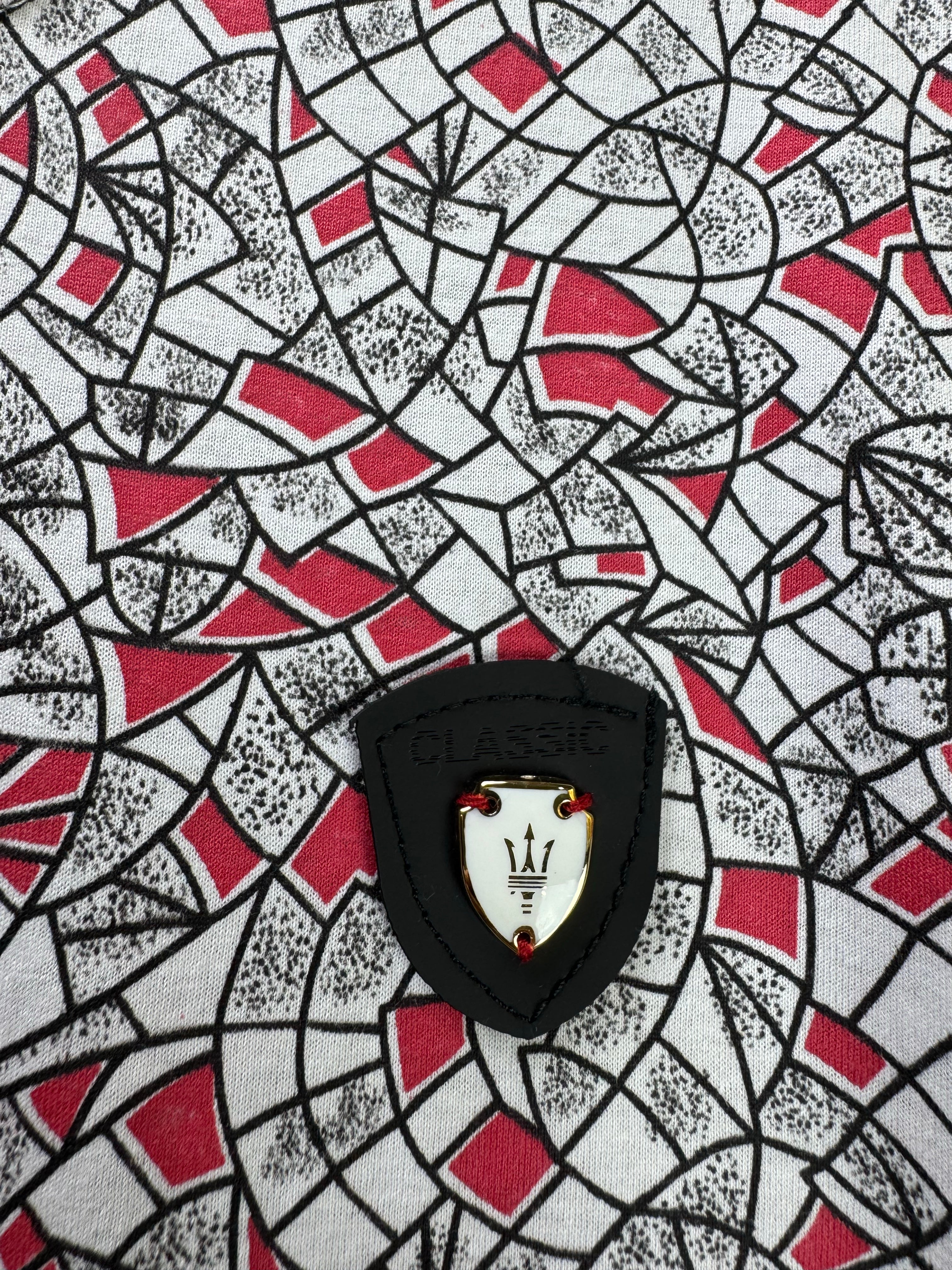 Maserati® XS | Chest: 18.5" | T-Shirt | White - Red | Cotton | 4876 - Genuine Maal