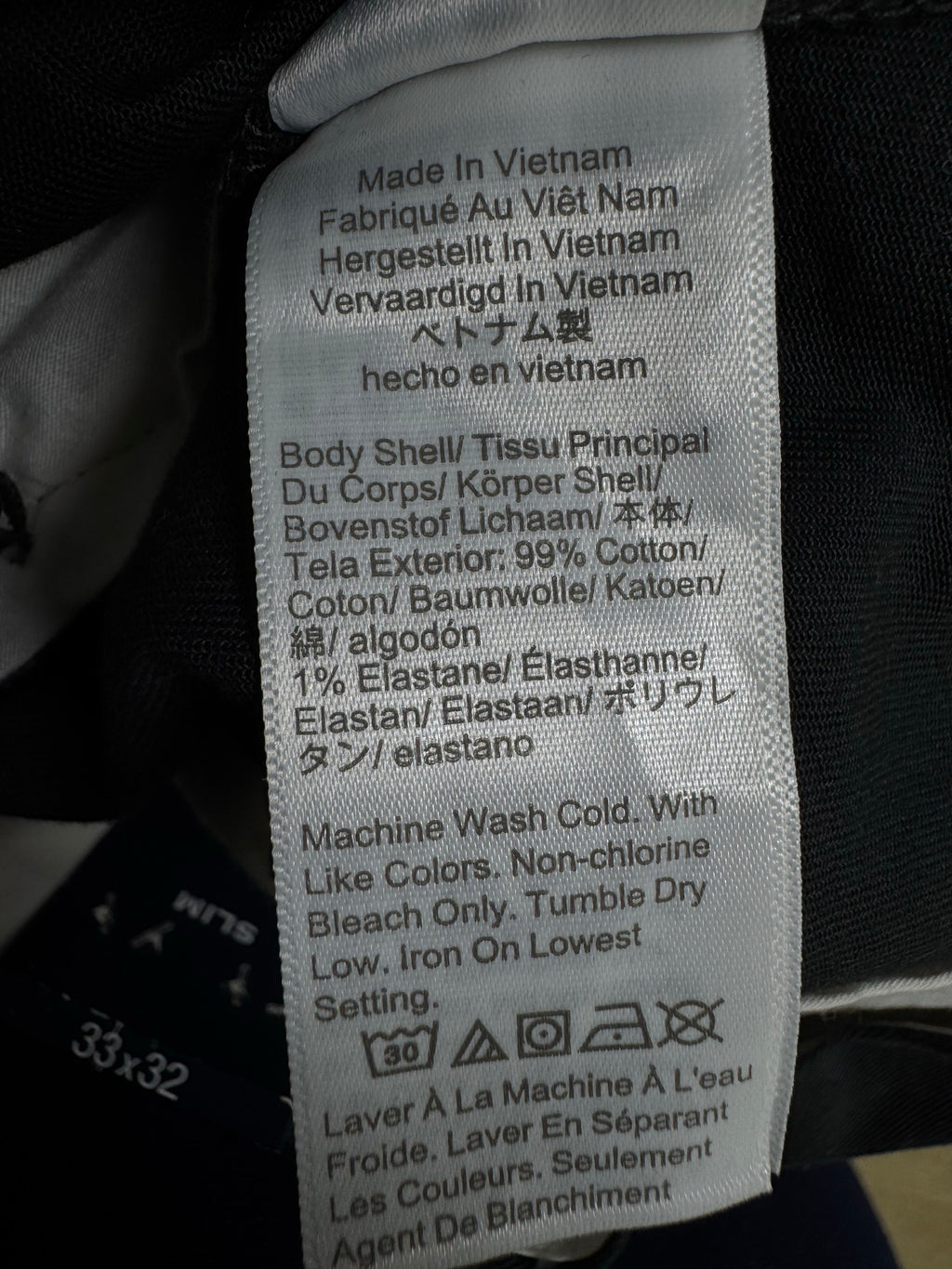 J. Crew® Waist: 34" | Black | Slim Fit Chino Pants | Cotton - Elastane | 1228 - Genuine Maal