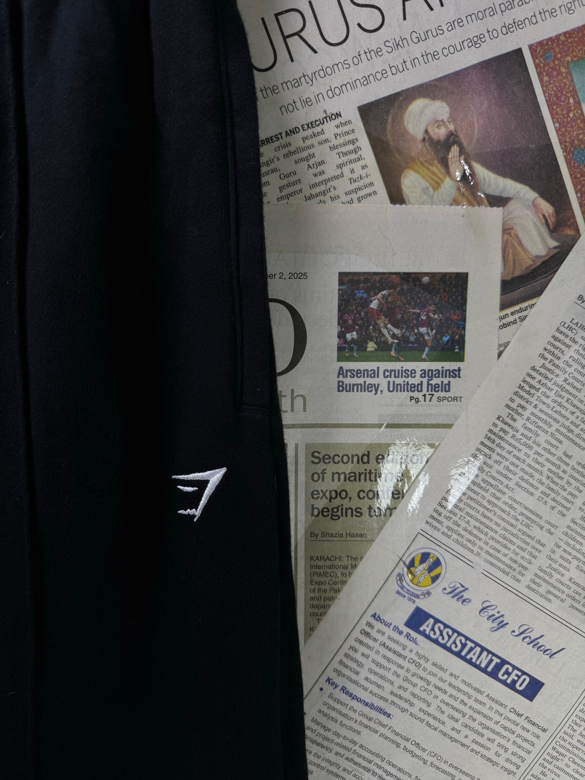 Gym Sh*rk® Waist: 28" to 30" | Black | Pleated Trousers | Cotton - Elastane | 1231 - Genuine Maal