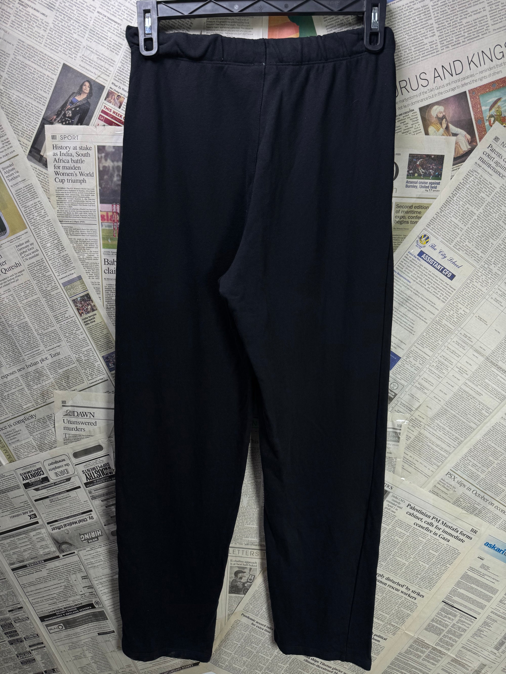 Gym Sh*rk® Waist: 28" to 30" | Black | Pleated Trousers | Cotton - Elastane | 1231 - Genuine Maal