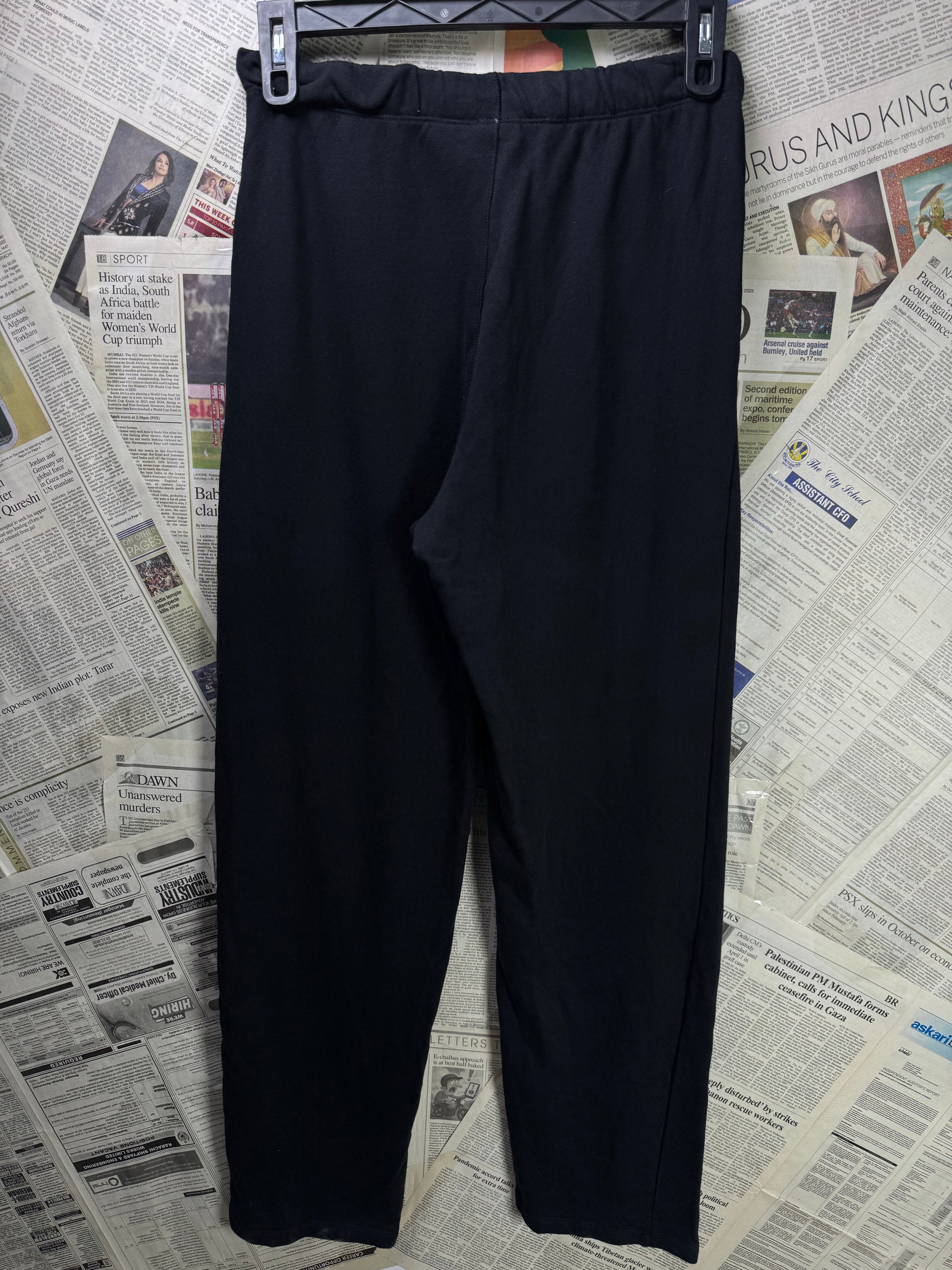 Gym Sh*rk® Waist: 28" to 30" | Black | Pleated Trousers | Cotton - Elastane | 1231 - Genuine Maal