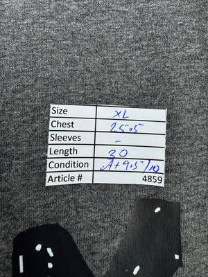 Shein® XL | Chest: 25.5" | Grey | T-Shirt | Poly - Elastane | 4859 - Genuine Maal