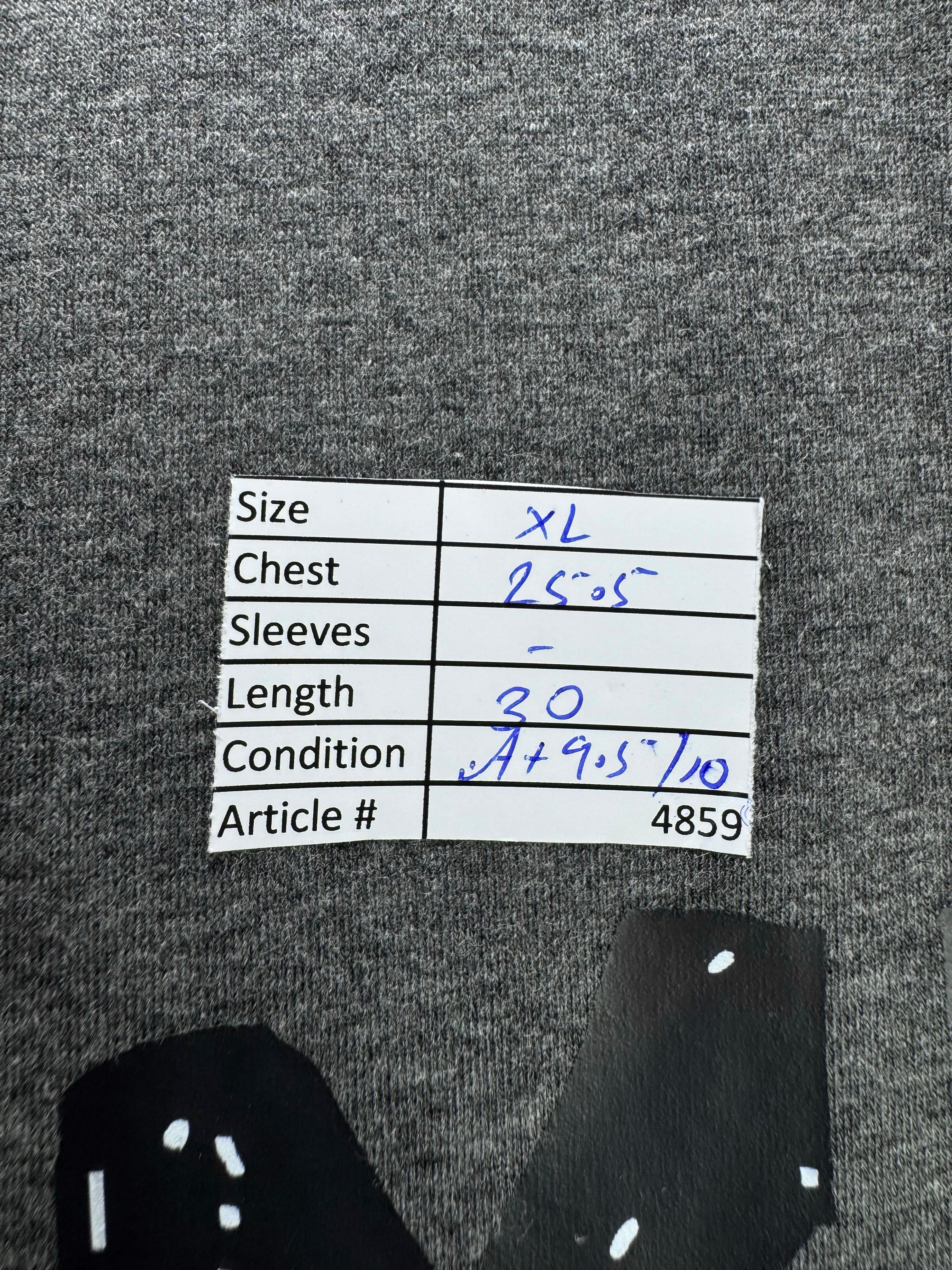 Shein® XL | Chest: 25.5" | Grey | T-Shirt | Poly - Elastane | 4859 - Genuine Maal
