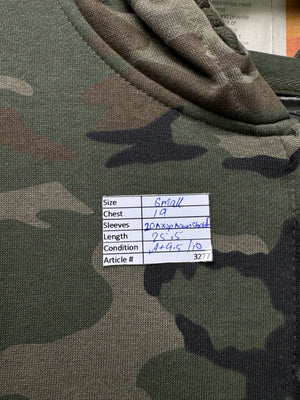 Primark® Small | Chest: 19" | Army Green | Jacket with Hoodie | Inner: Fleece | 3277 - Genuine Maal