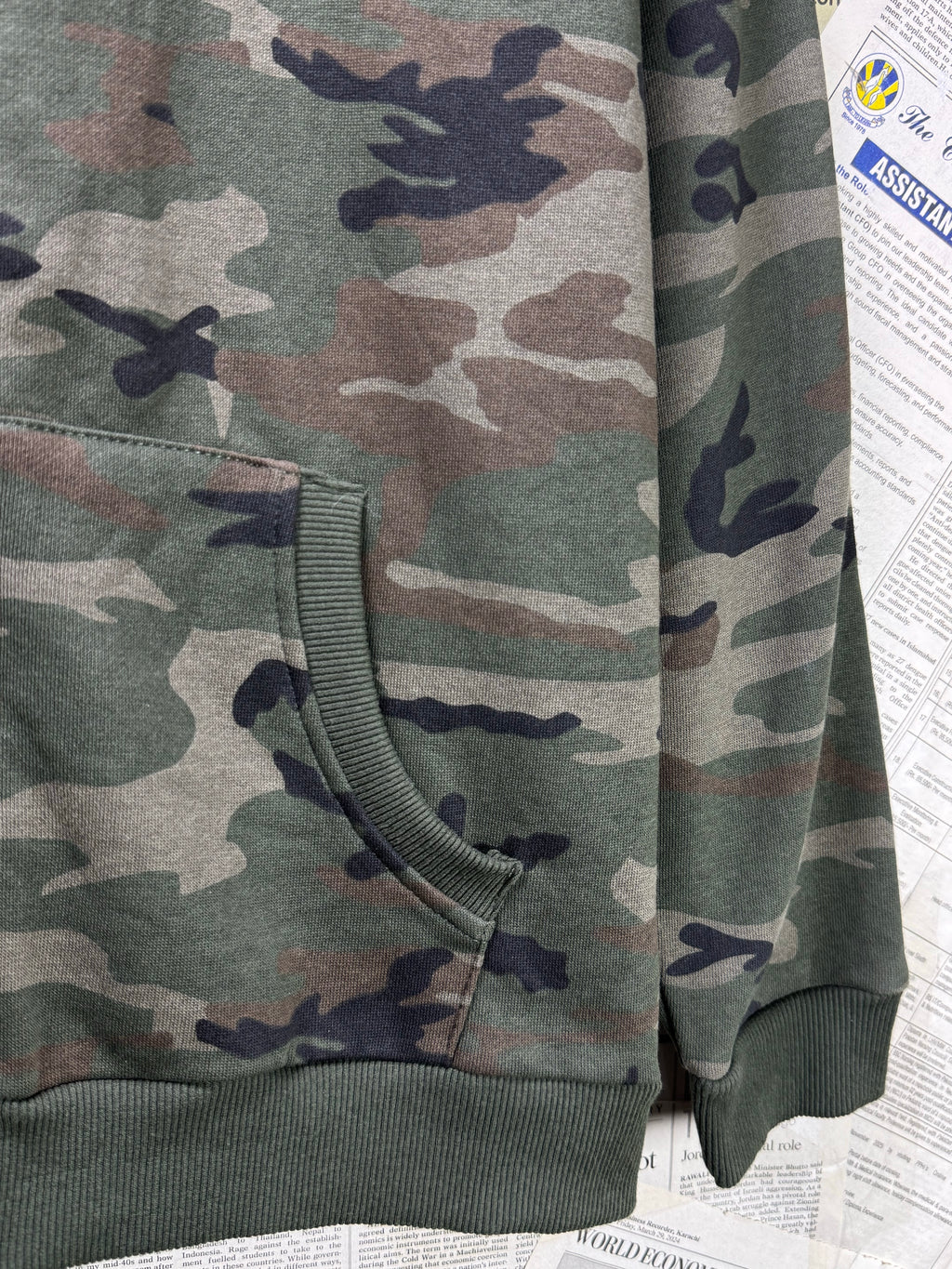 Primark® Small | Chest: 19" | Army Green | Jacket with Hoodie | Inner: Fleece | 3277 - Genuine Maal