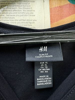 H&M® L/XL | Chest: 24.5" | Black | T-Shirt | Cotton - Elastane | 4888 - Genuine Maal