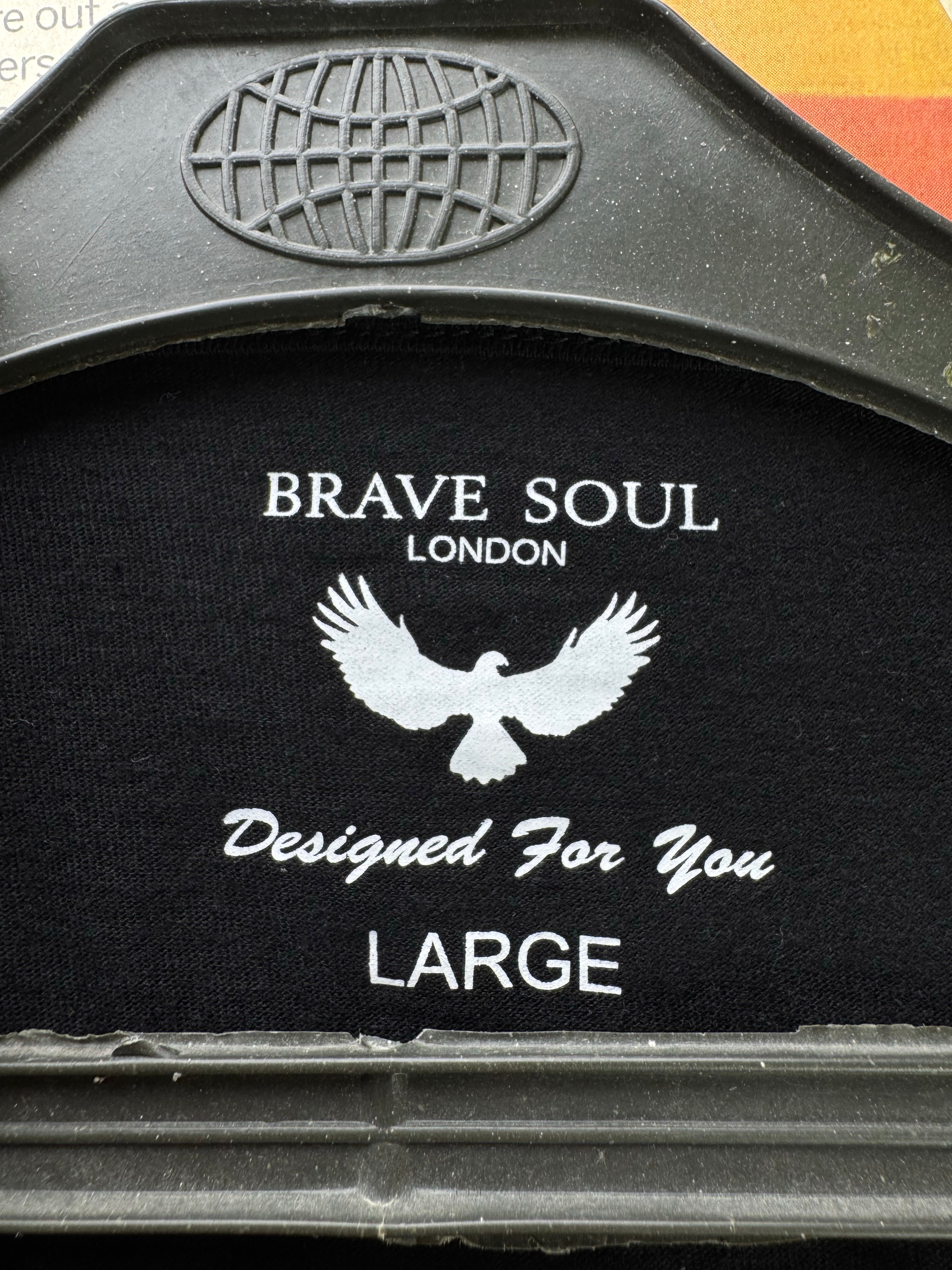 Brave Soul® Medium | Chest: 21.5" | Black | T-Shirt | Cotton | 4887 - Genuine Maal