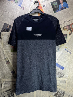 McKenzie® XS | Chest: 18" | T-Shirt | Black - Grey | Poly - Cotton | 4889 - Genuine Maal