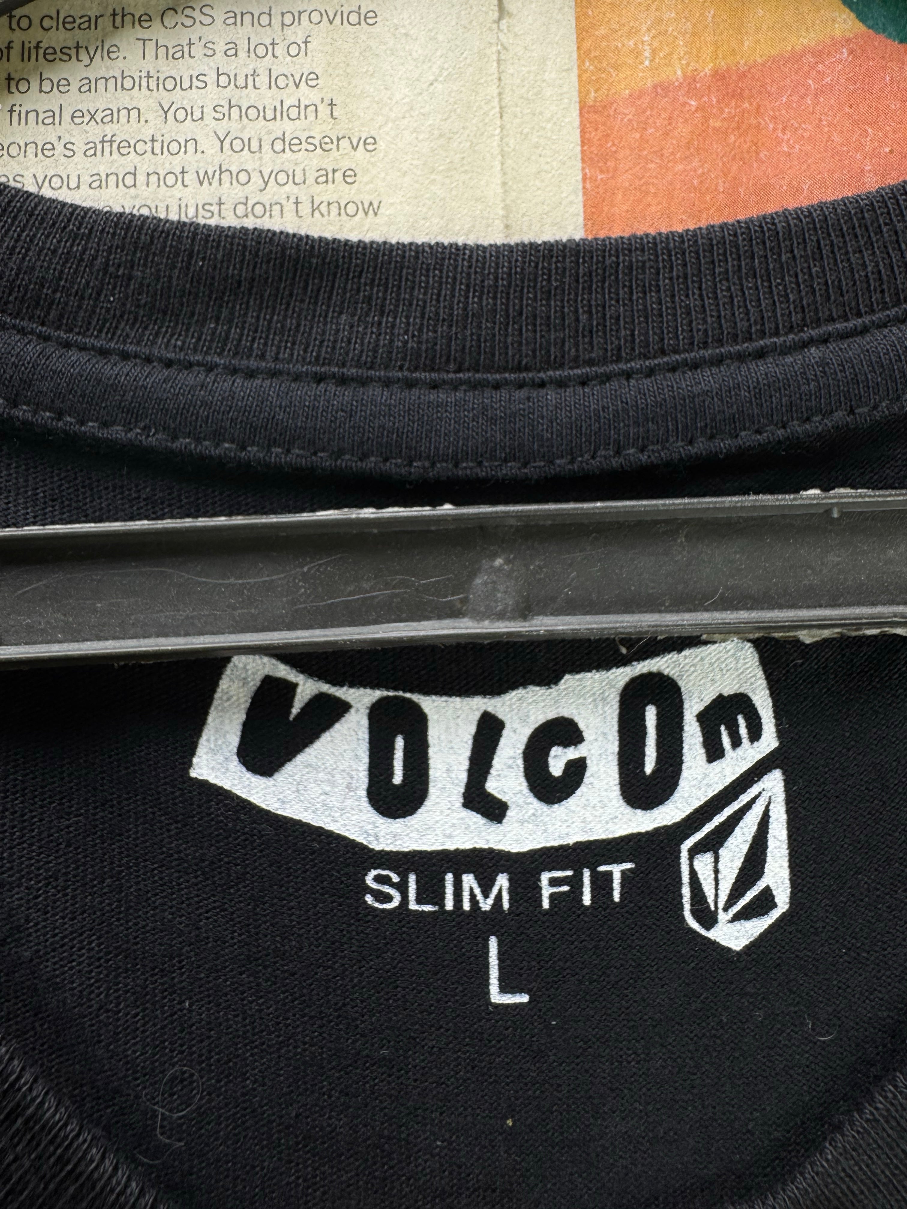 Volcom® Small | Chest: 21" | Black | T-Shirt | Cotton | 4890 - Genuine Maal