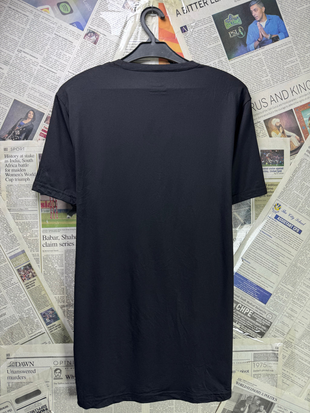 32 Cool® XS | Chest: 18" | Black | Gym T-Shirt | Poly - Elastane | 3290 - Genuine Maal